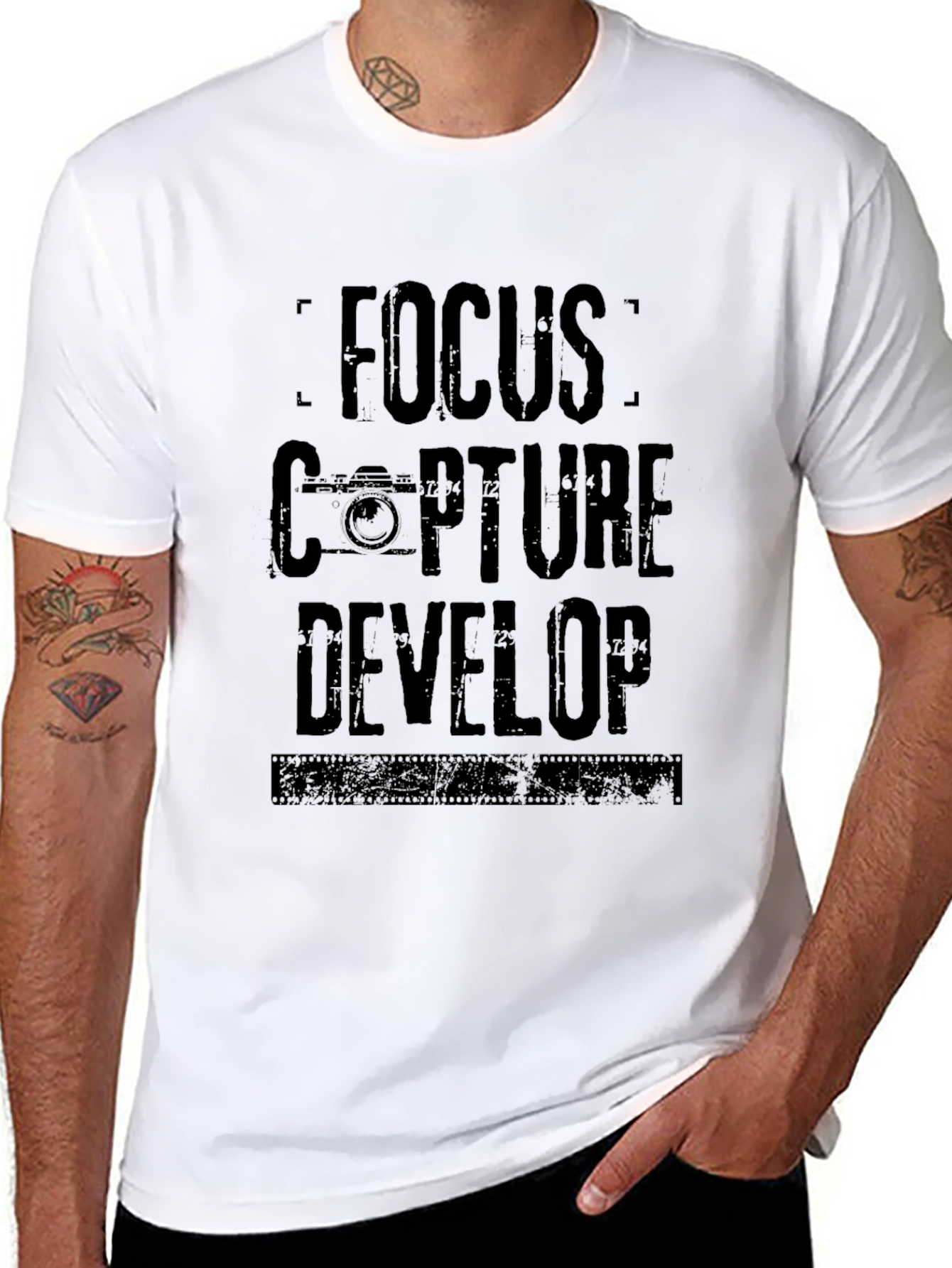 Focus Capture Develop Photographer T-Shirt
