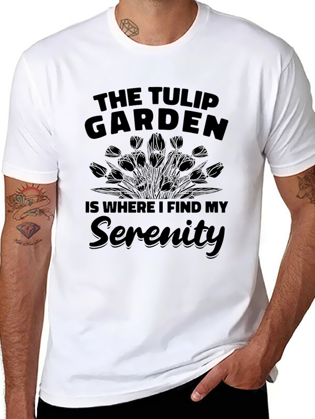 The Tulip Garden Serenity Graphic T-Shirt