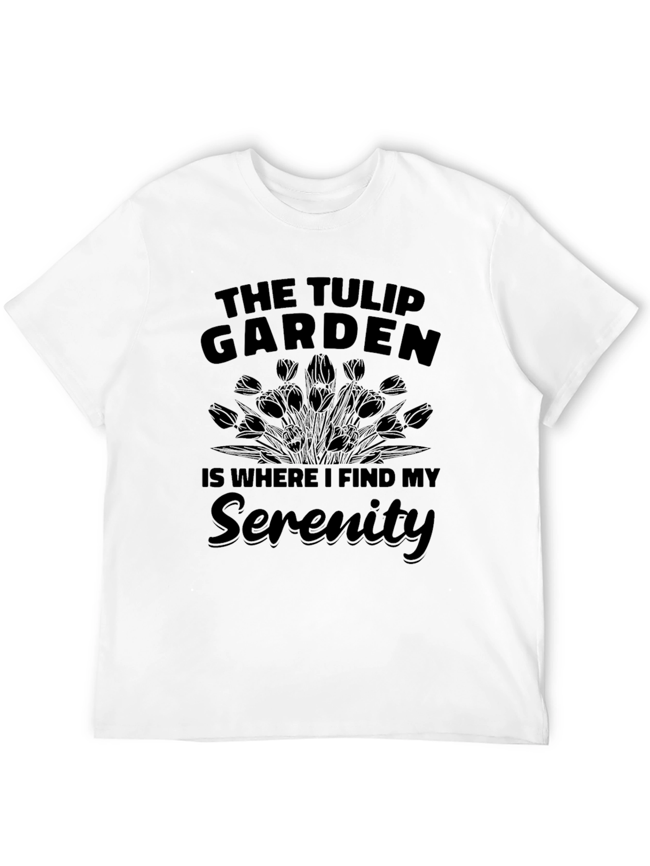 The Tulip Garden Serenity Graphic T-Shirt