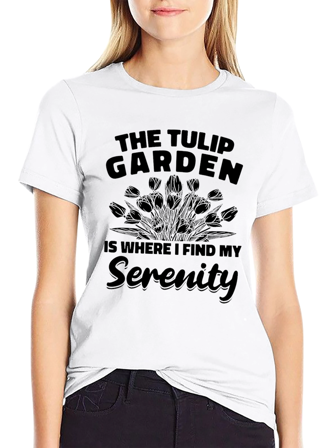 The Tulip Garden Serenity Graphic T-Shirt