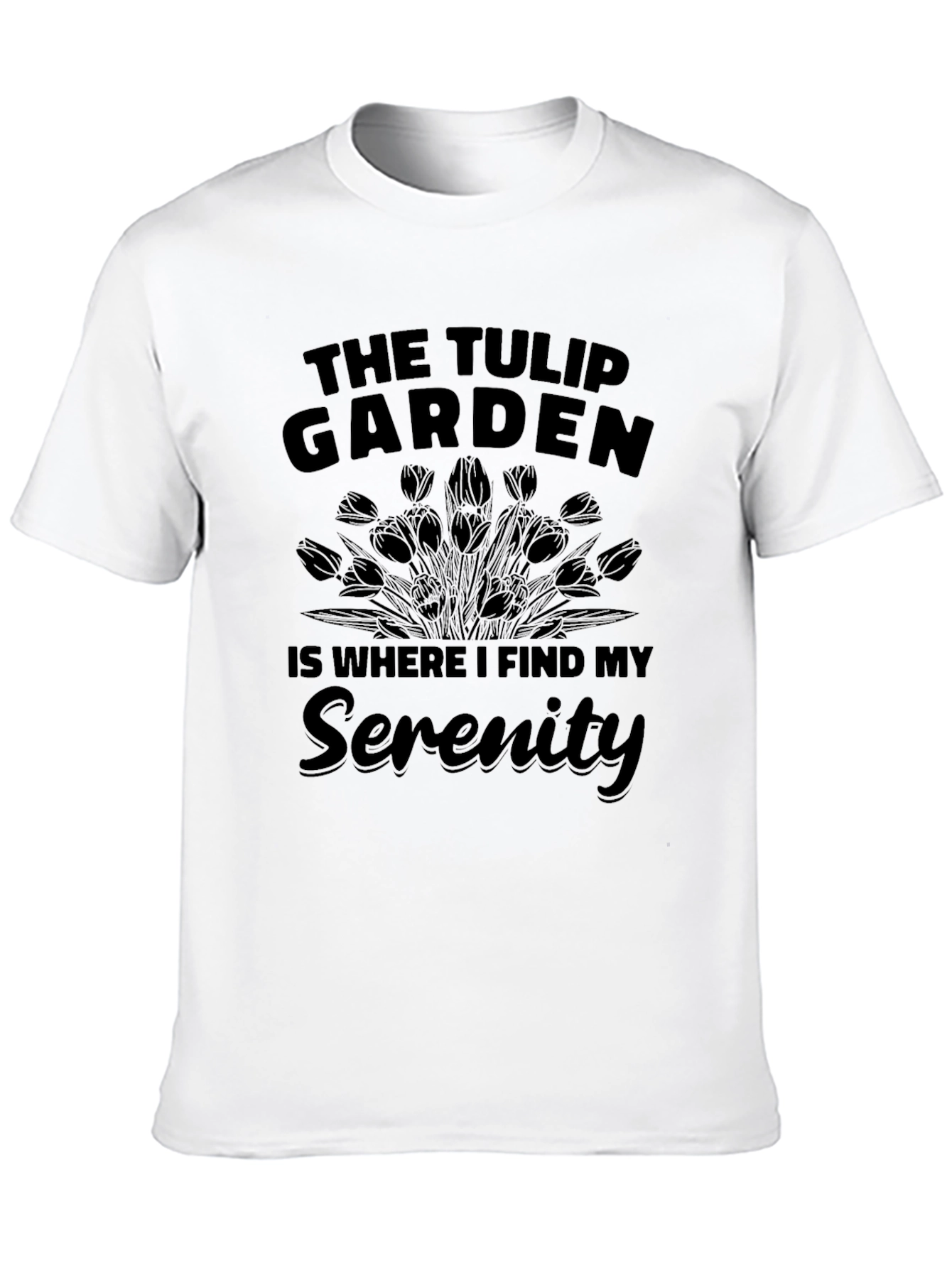 The Tulip Garden Serenity Graphic T-Shirt