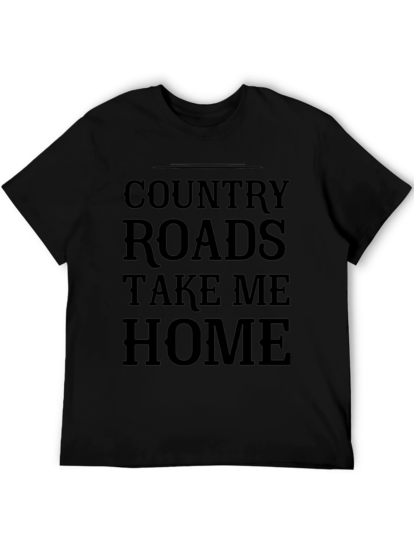 Country Roads T-Shirt - Take Me Home Black Tee
