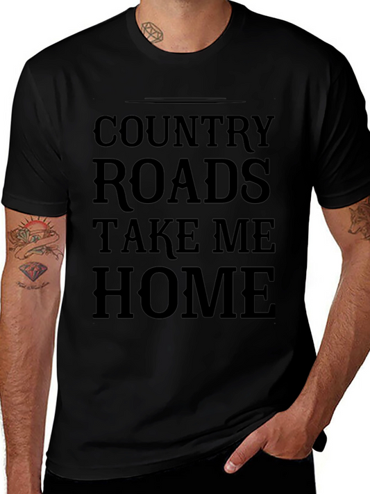 Country Roads T-Shirt - Take Me Home Black Tee