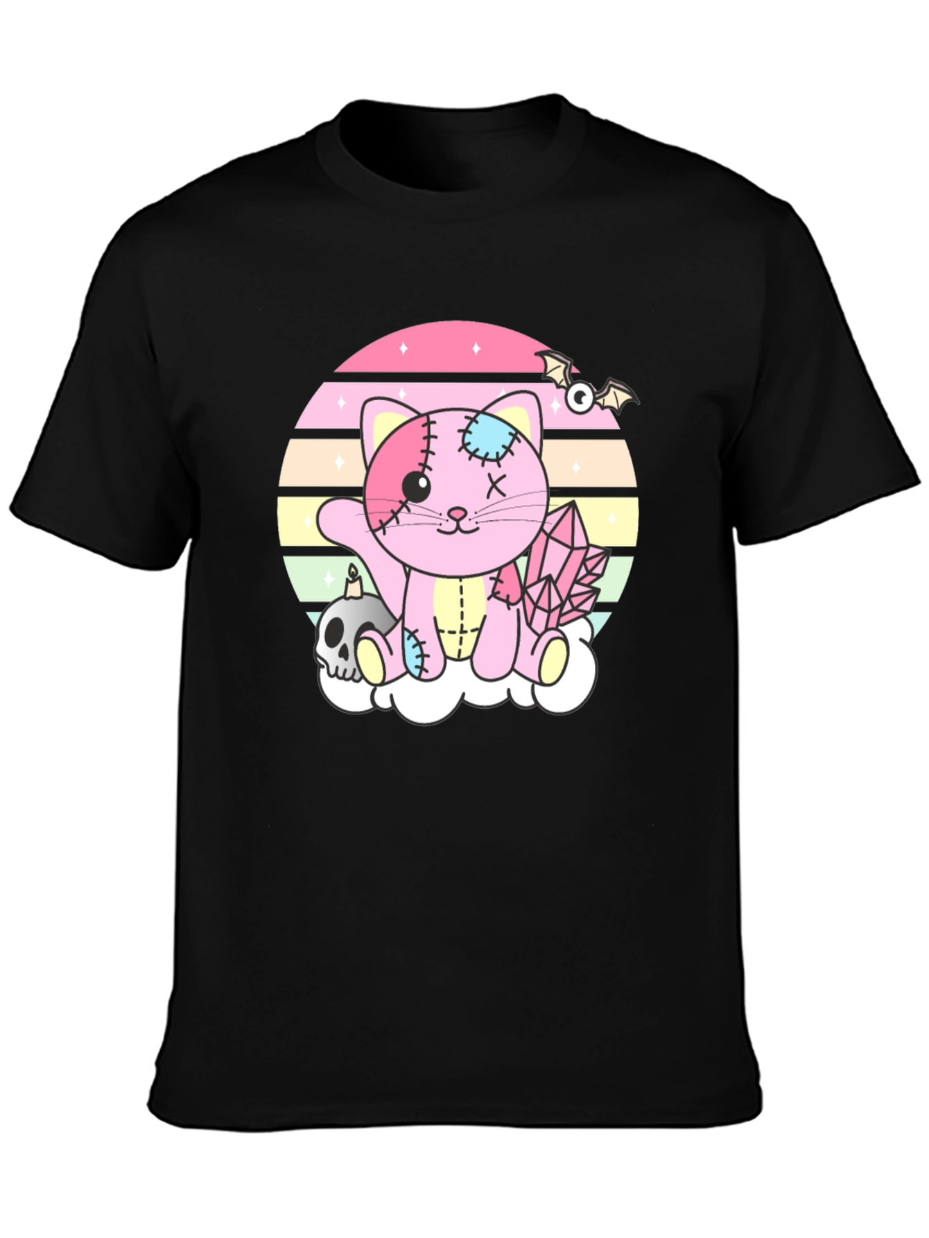Cute Pastel Goth Zombie Kitty T-Shirt