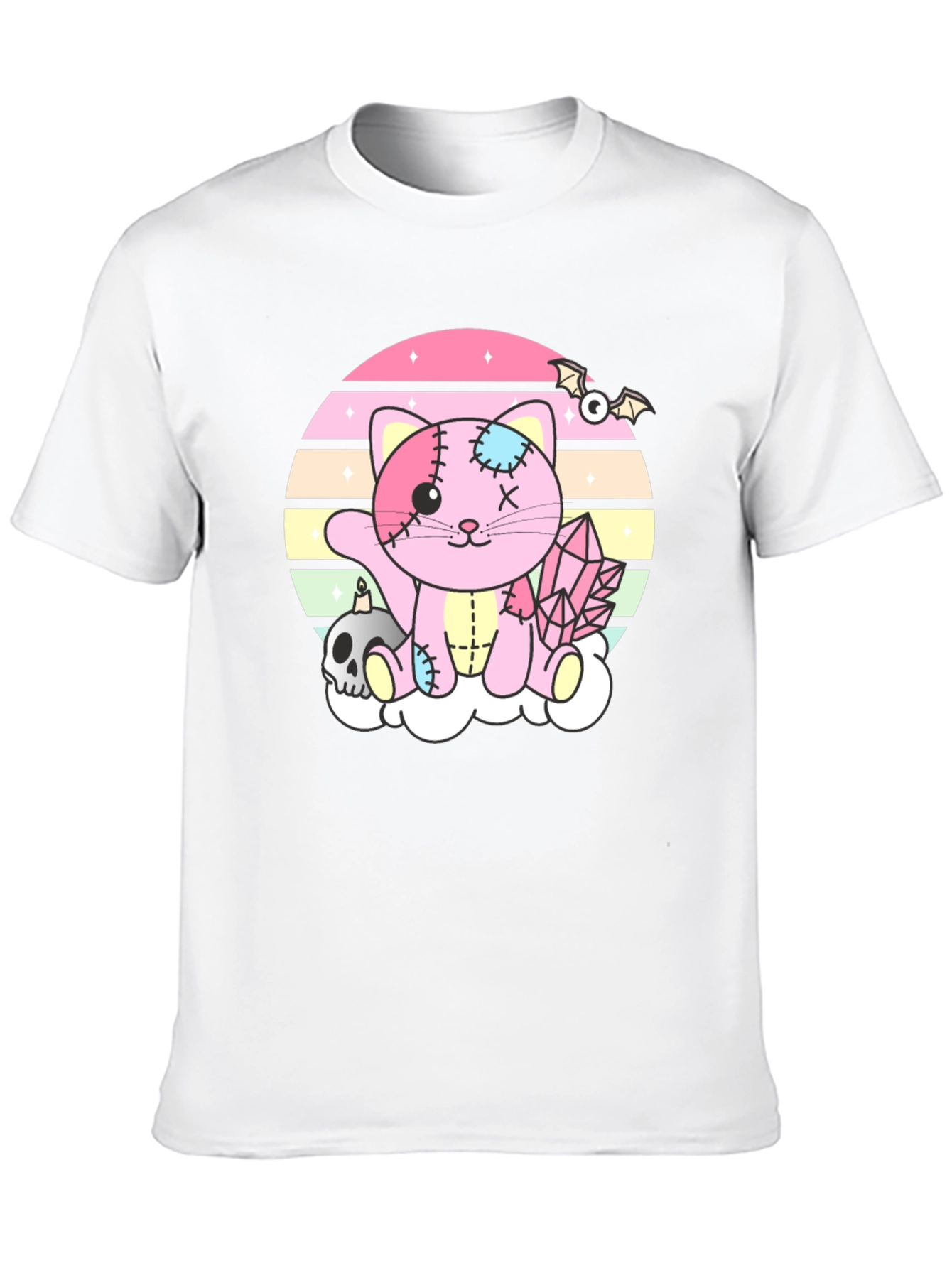 Cute Pastel Goth Zombie Kitty T-Shirt