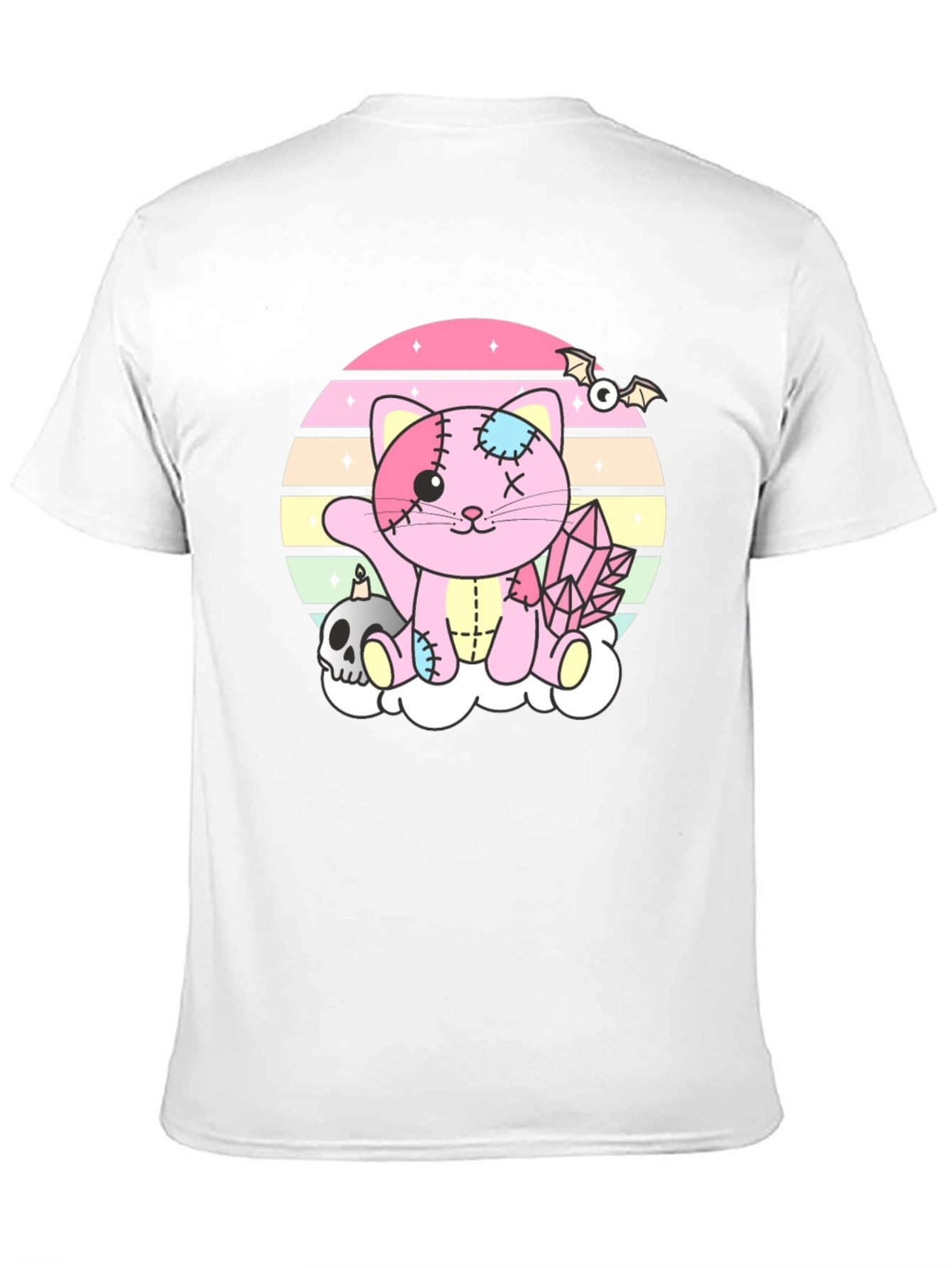 Cute Pastel Goth Zombie Kitty T-Shirt