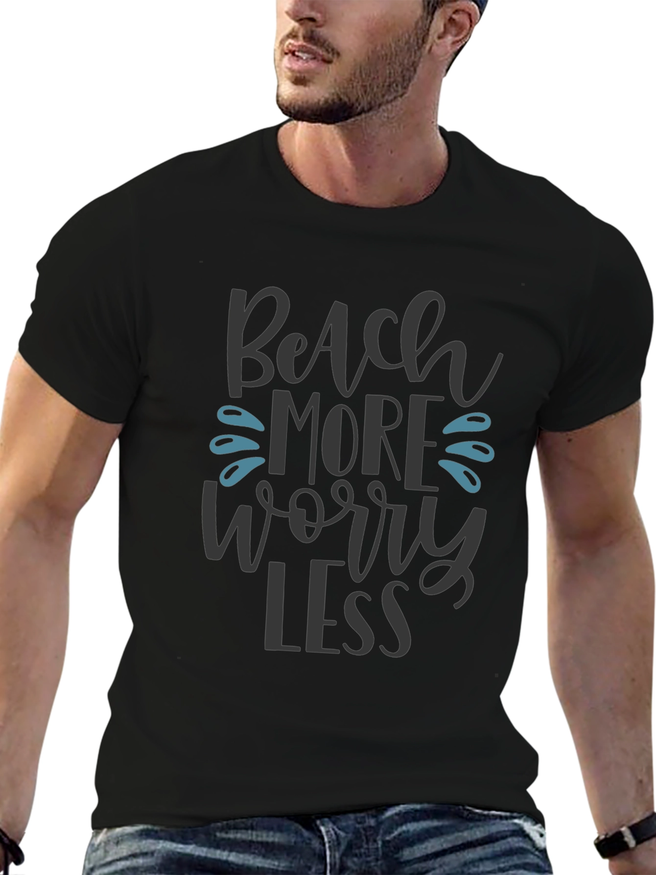 Beach More Worry Less Graphic Tee