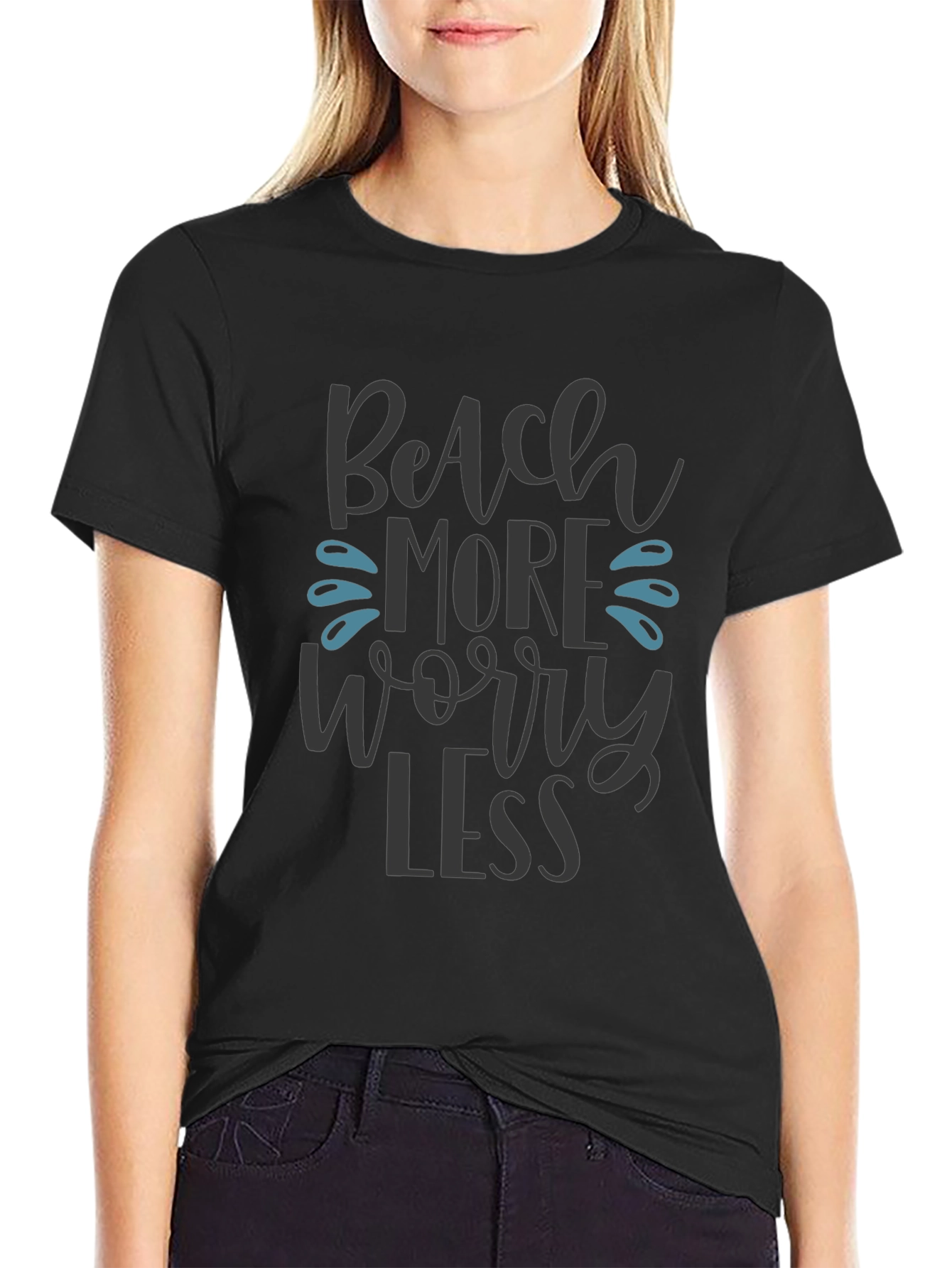 Beach More Worry Less Graphic Tee