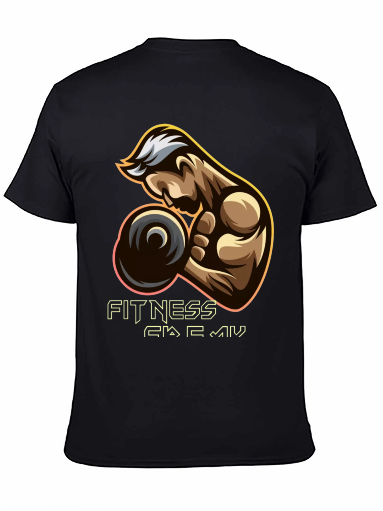 Fitness Academy Graphic Tee - Black T-Shirt