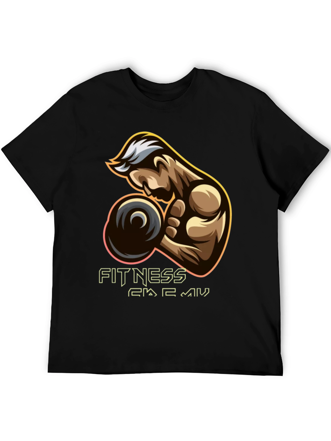 Fitness Academy Graphic Tee - Black T-Shirt