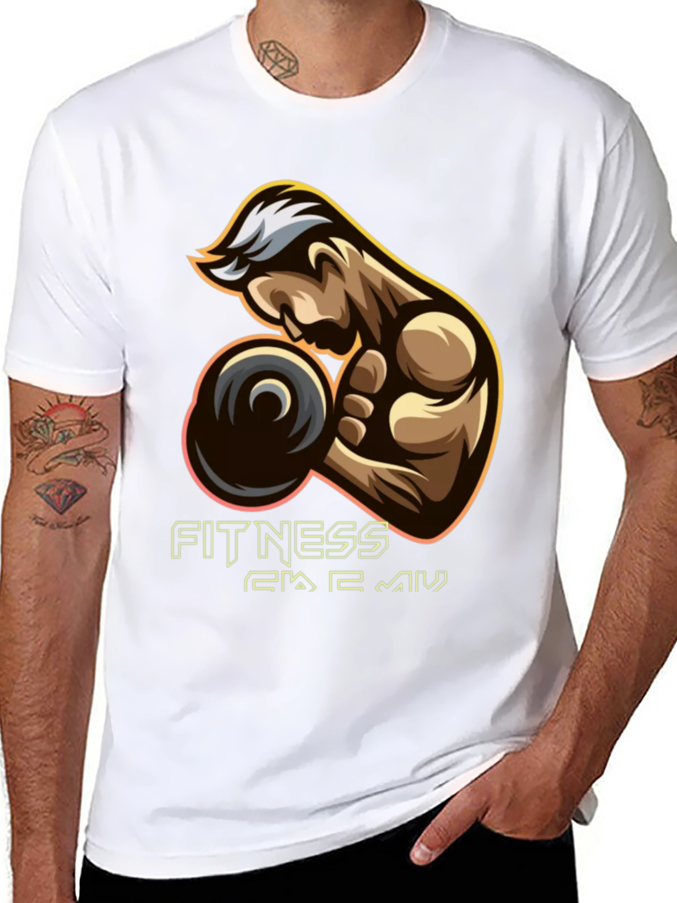Fitness Academy Graphic Tee - Black T-Shirt