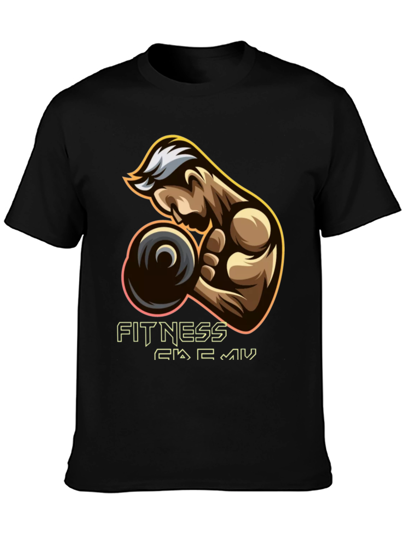 Fitness Academy Graphic Tee - Black T-Shirt