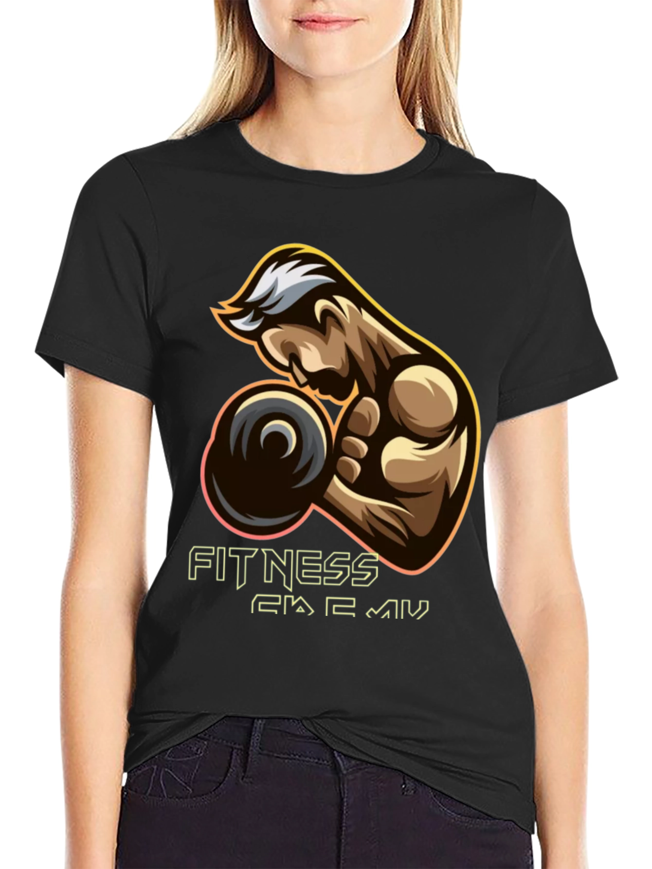 Fitness Academy Graphic Tee - Black T-Shirt
