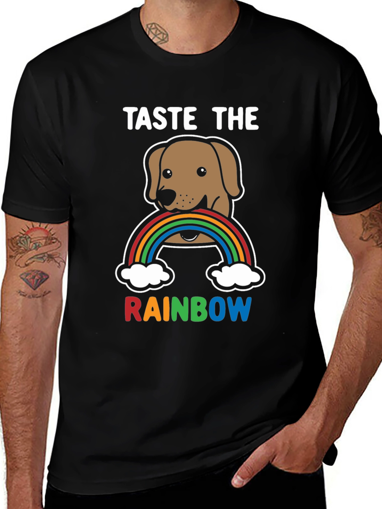 Taste the Rainbow Dog T-Shirt