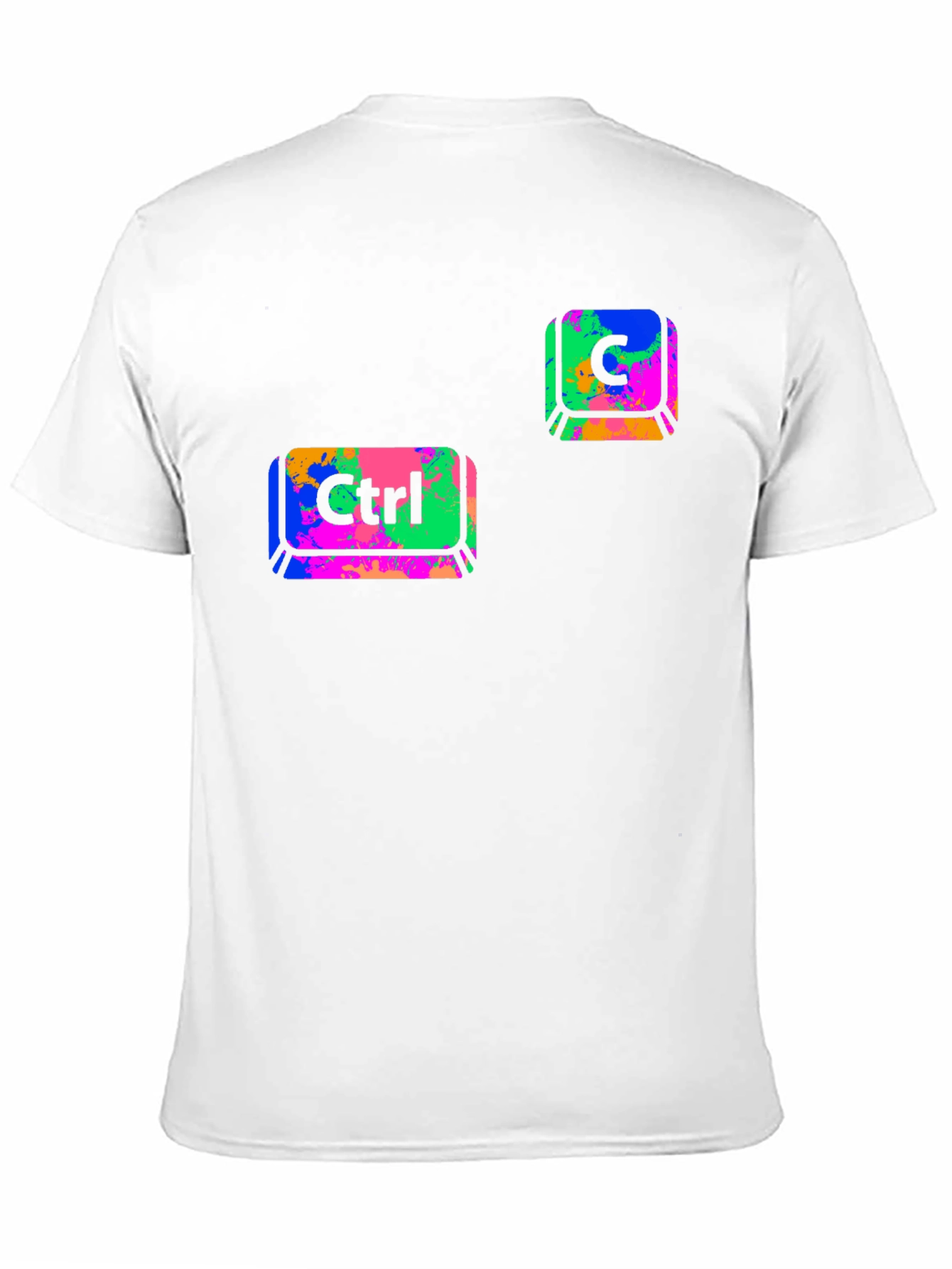 Ctrl+C Black T-Shirt - Computer Keyboard Design