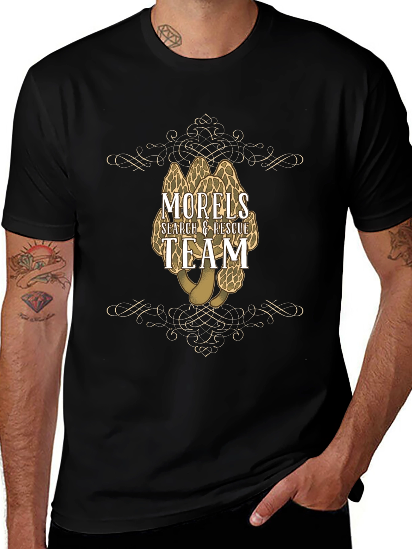 Morels Search & Rescue Team Graphic T-Shirt
