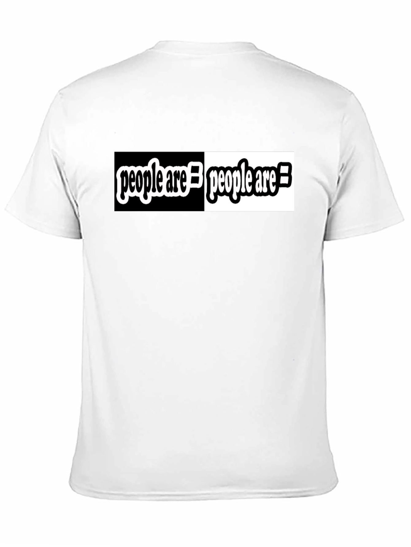 People Are Equal Black Crew Neck T-Shirt