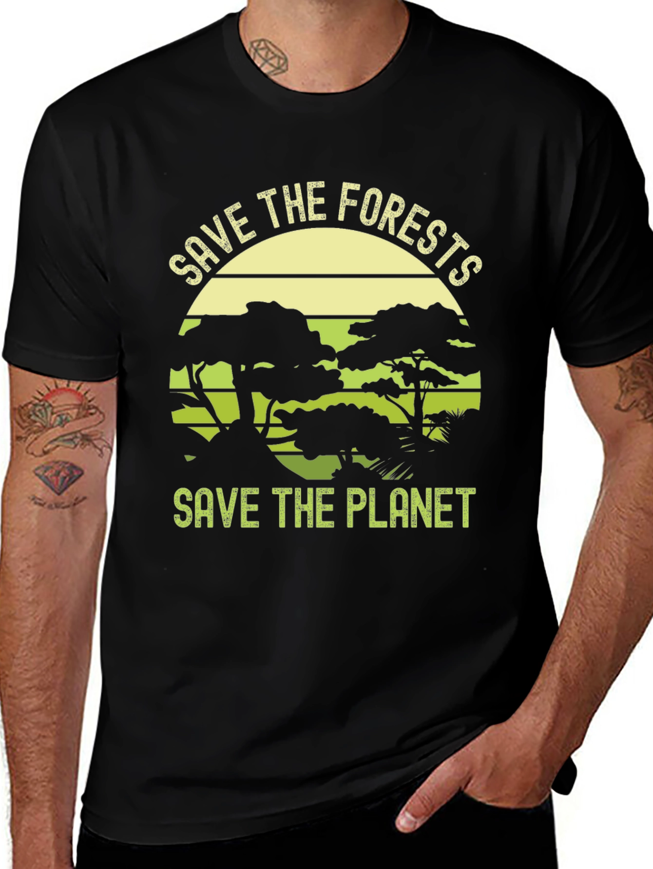 Eco-Friendly Save The Planet Graphic Tee