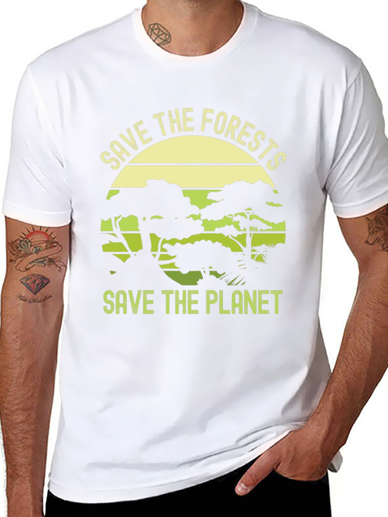 Eco-Friendly Save The Planet Graphic Tee