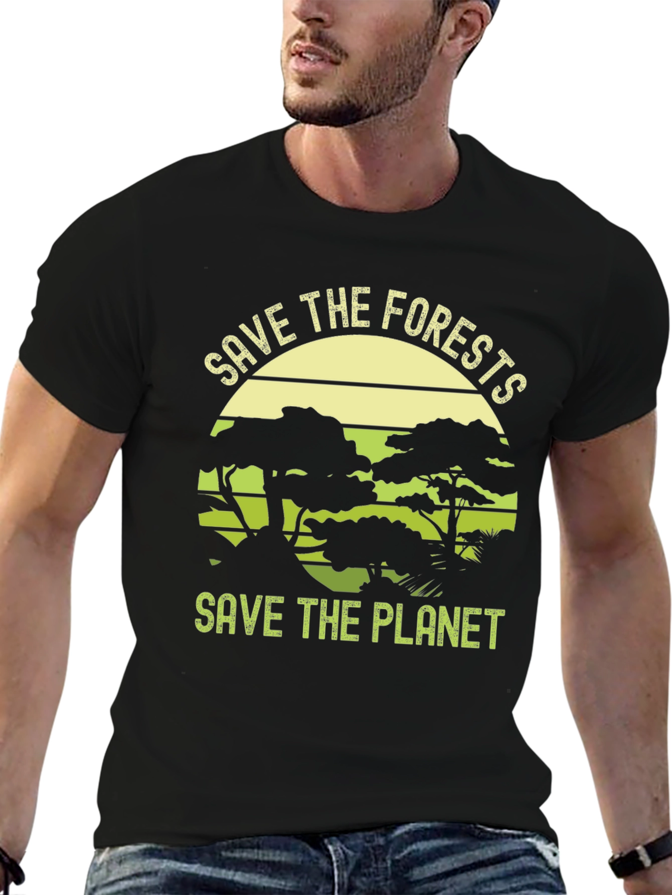 Eco-Friendly Save The Planet Graphic Tee
