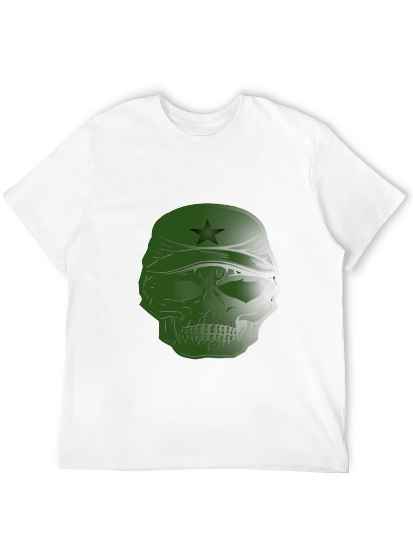 Edgy Skull T-Shirt with Star Bandana