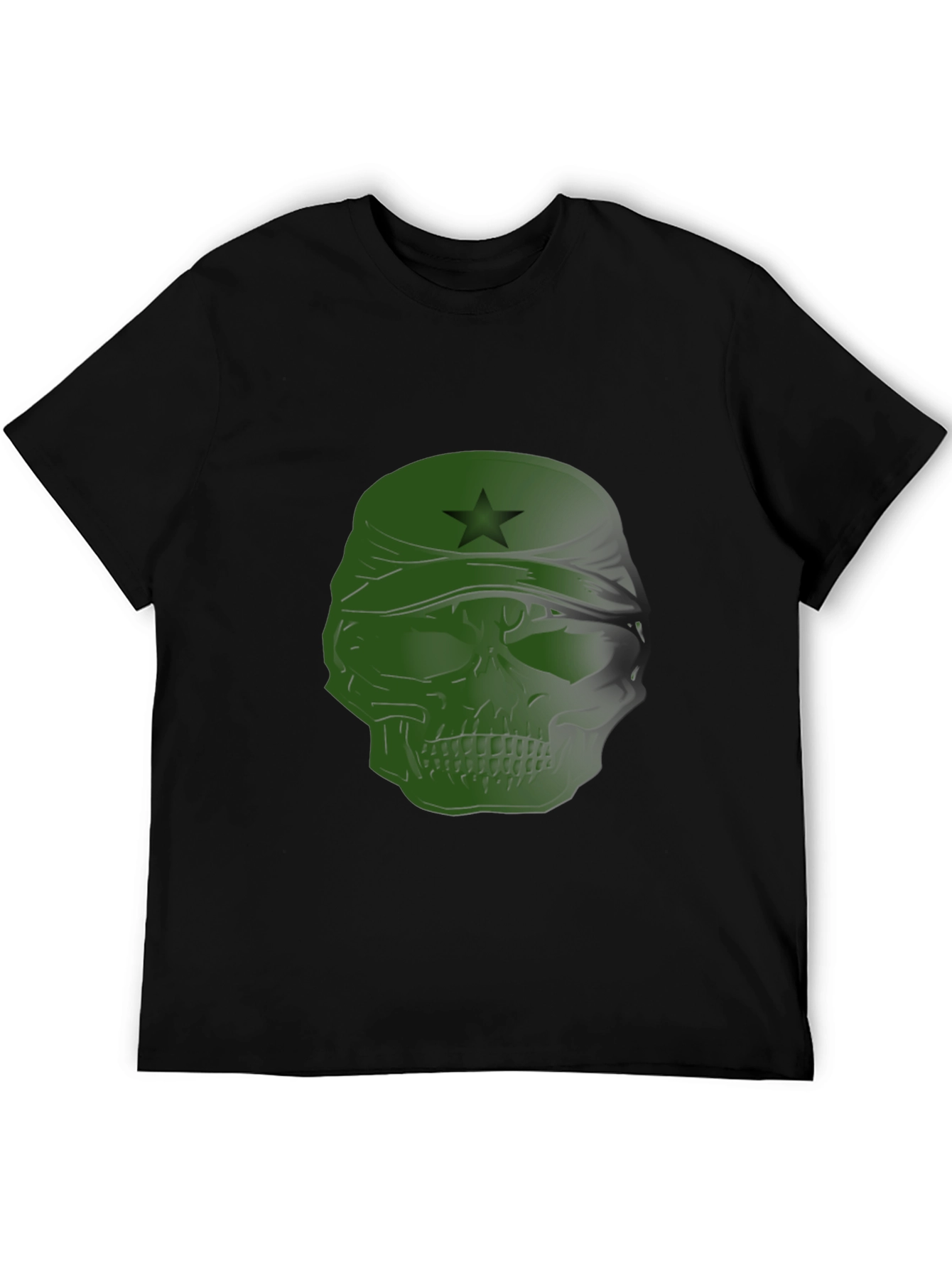 Edgy Skull T-Shirt with Star Bandana