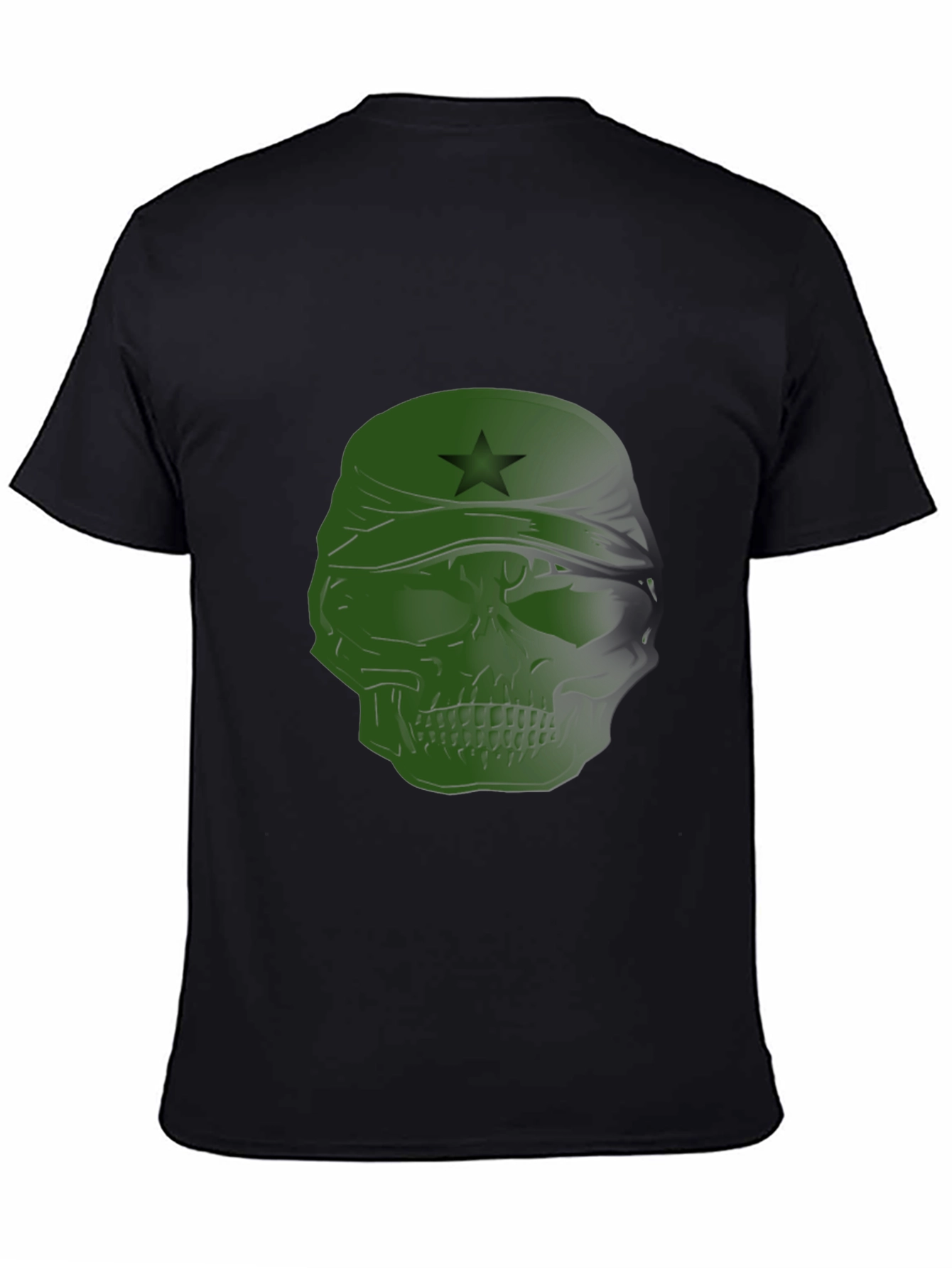 Edgy Skull T-Shirt with Star Bandana