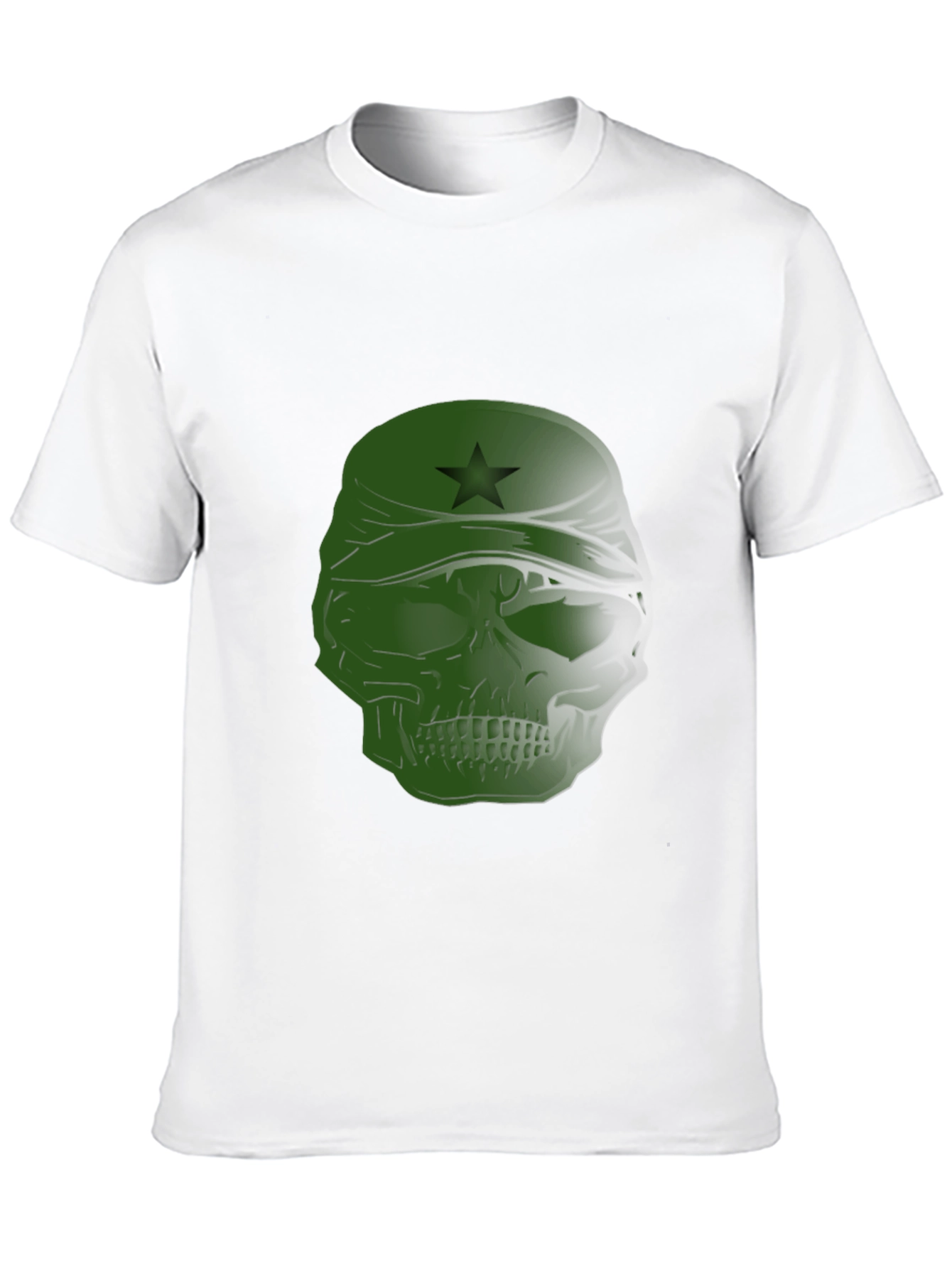 Edgy Skull T-Shirt with Star Bandana