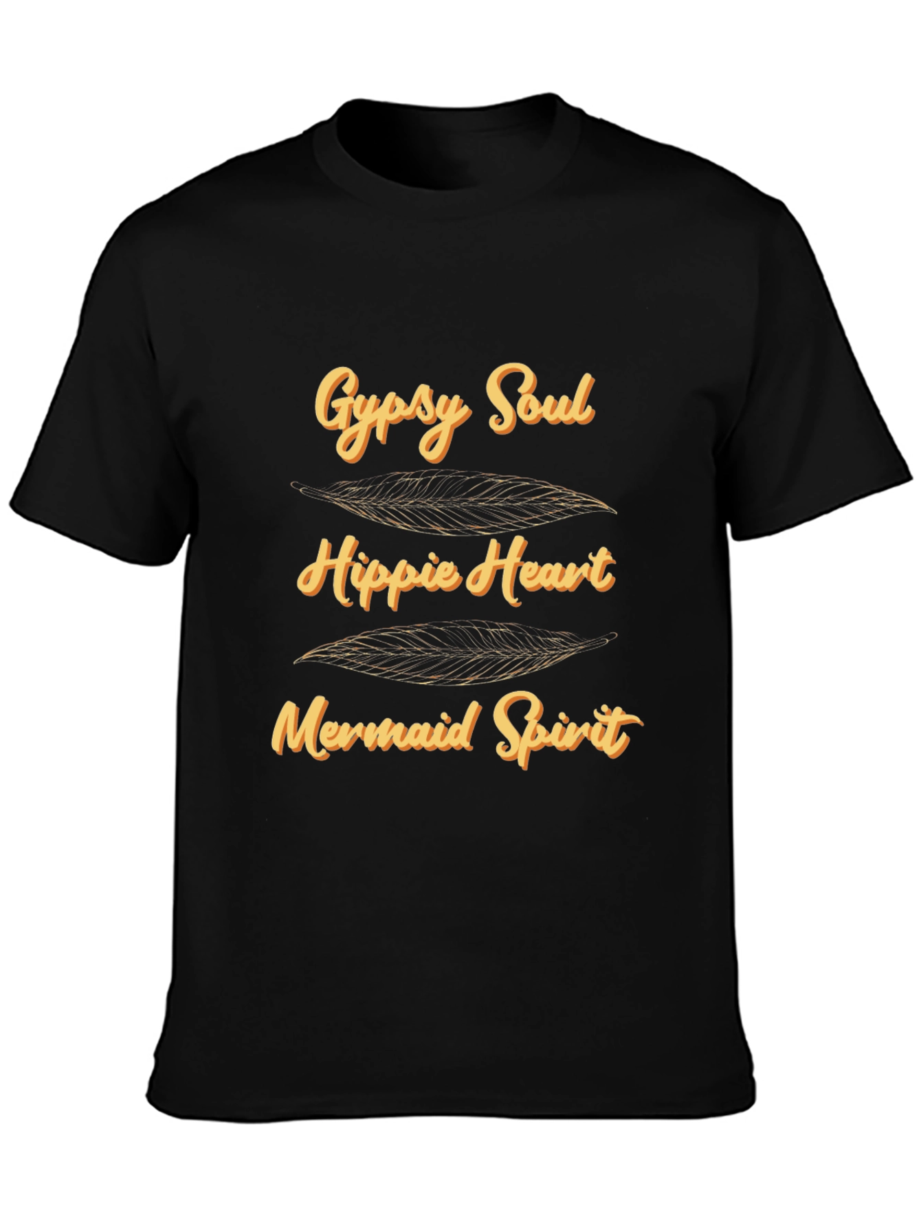 Gypsy Soul Hippie Heart Mermaid Spirit Graphic T-Shirt