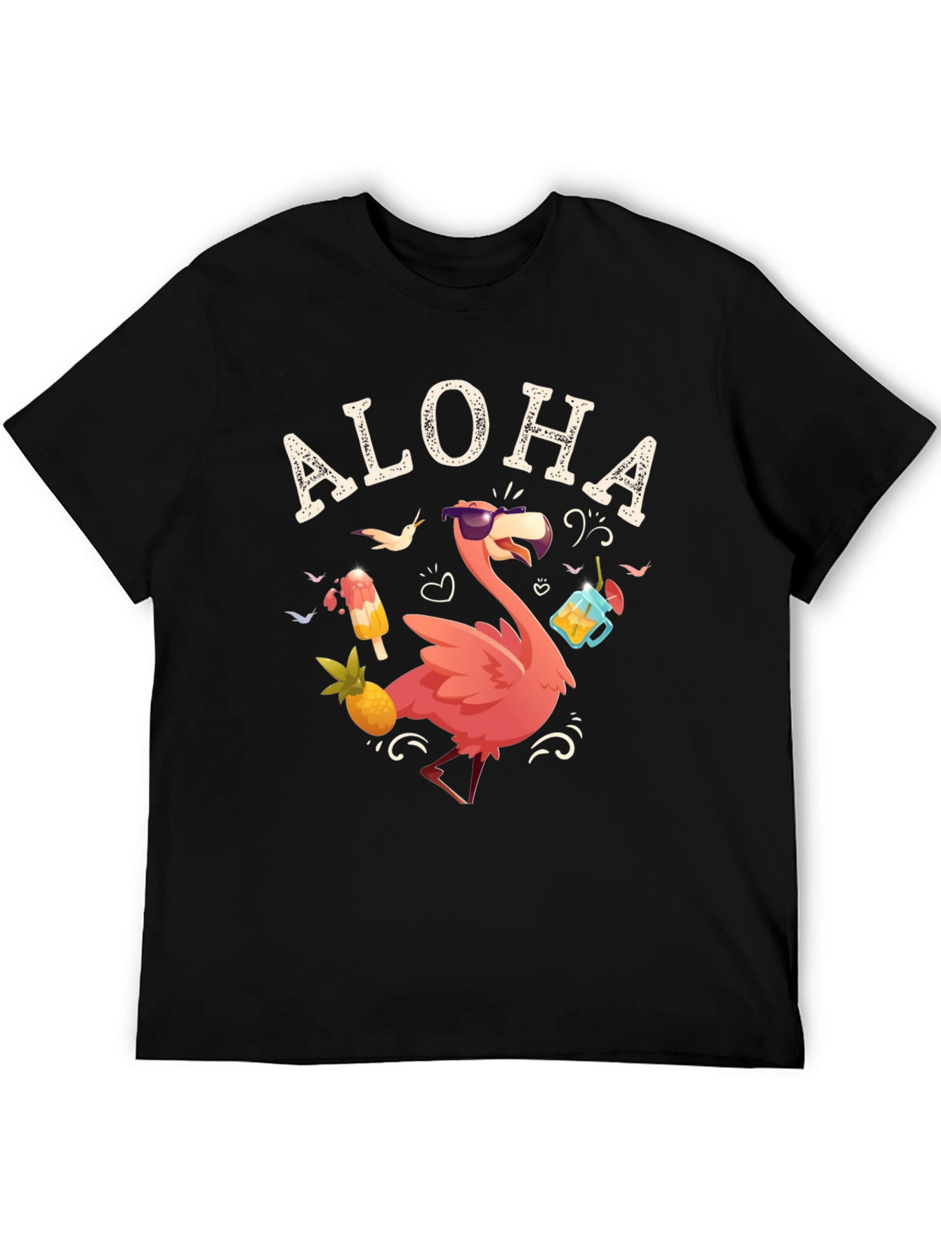 Aloha Flamingo T-Shirt - Tropical Summer Vibes