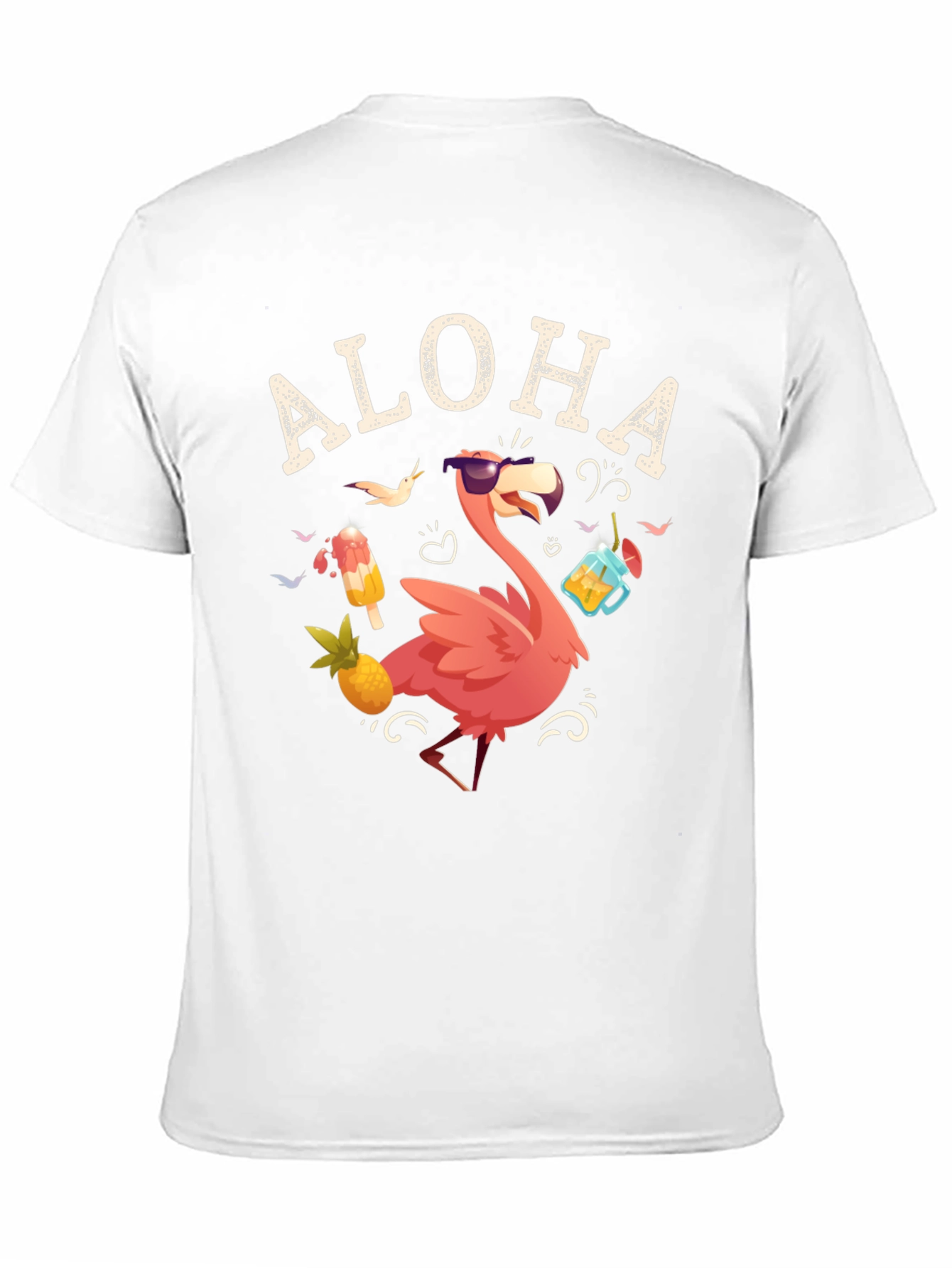 Aloha Flamingo T-Shirt - Tropical Summer Vibes