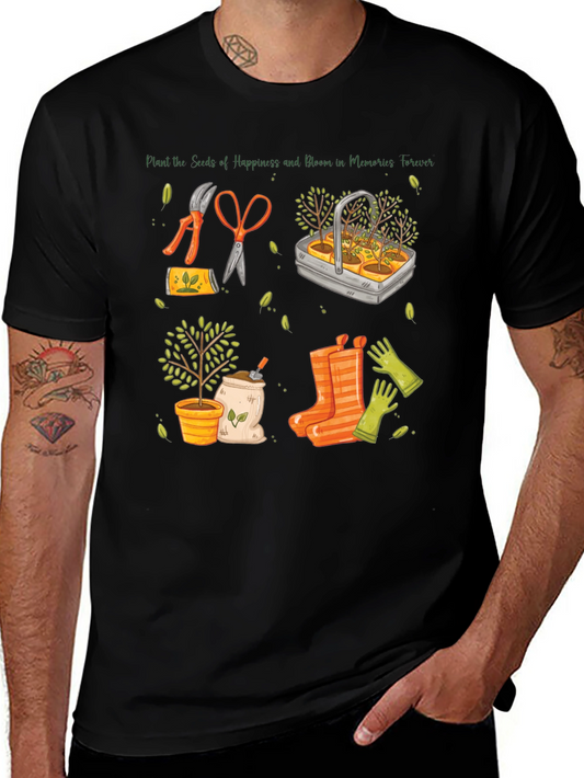 Gardening Memories T-Shirt - Plant Seeds of Happiness