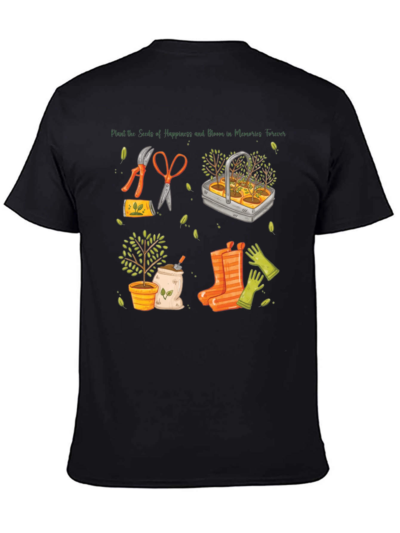 Gardening Memories T-Shirt - Plant Seeds of Happiness
