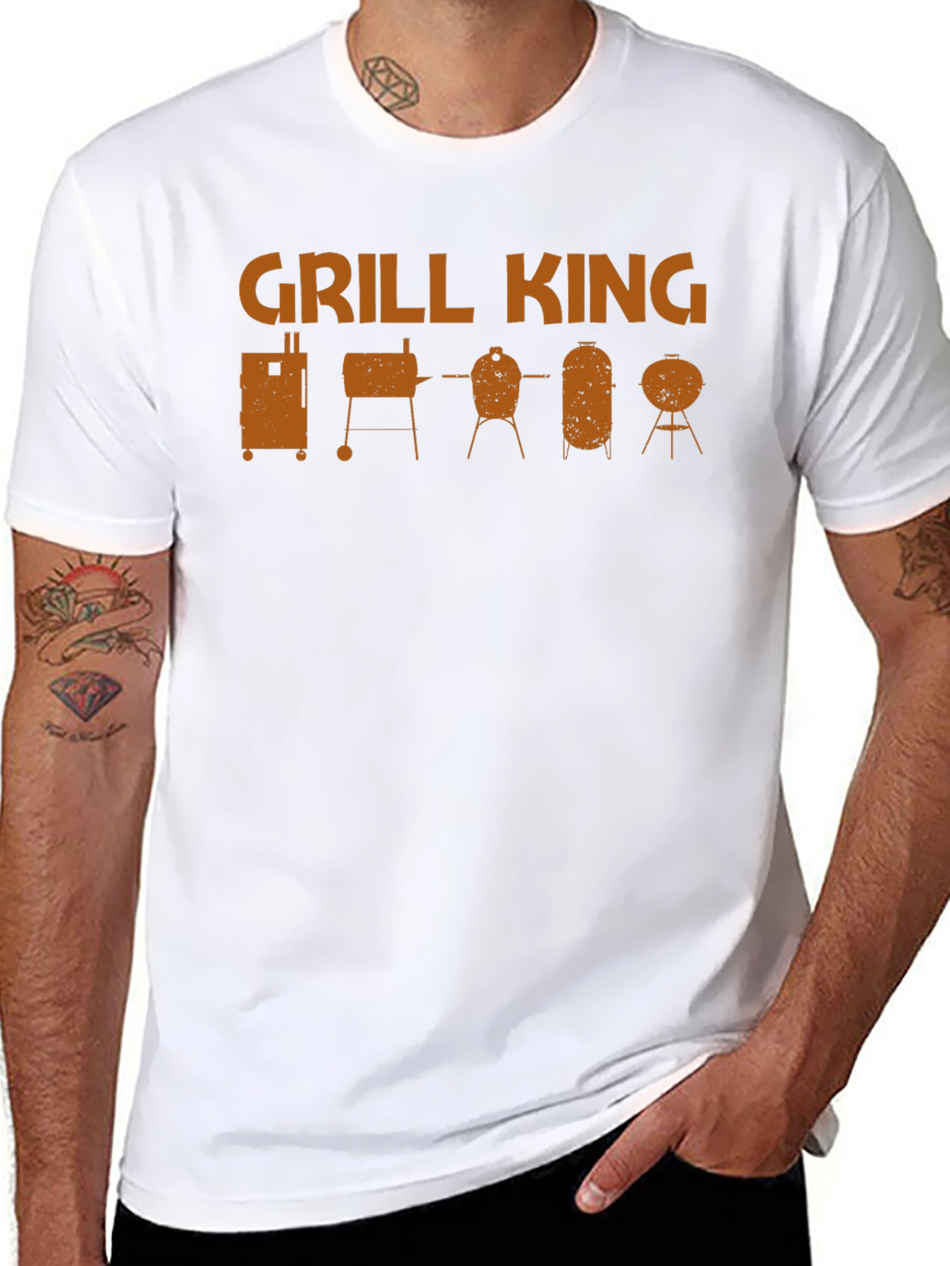 Grill King BBQ T-Shirt - Smoker Grill Design