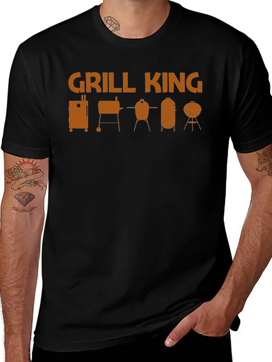 Grill King BBQ T-Shirt - Smoker Grill Design