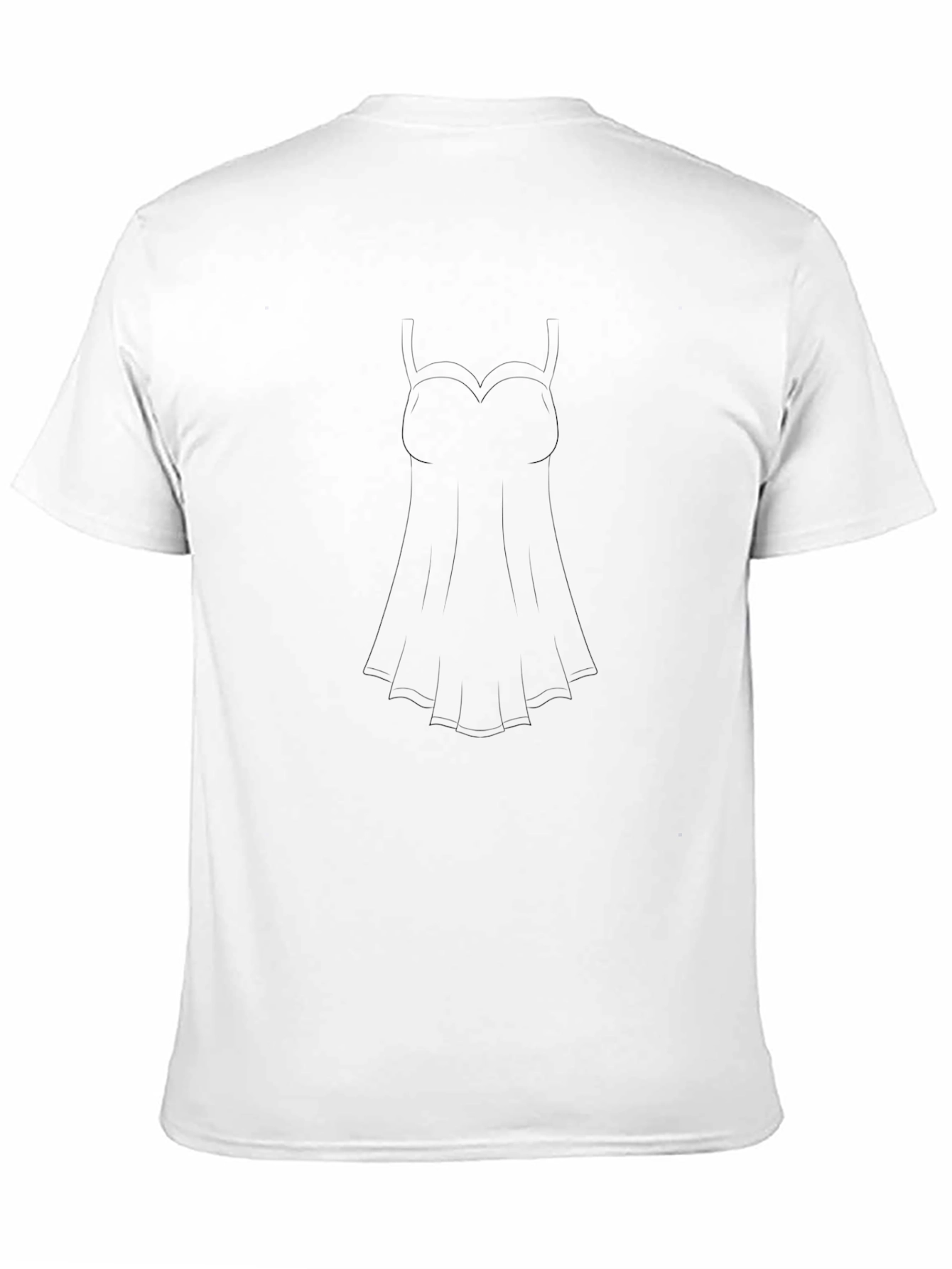 Black T-Shirt with Dress Silhouette