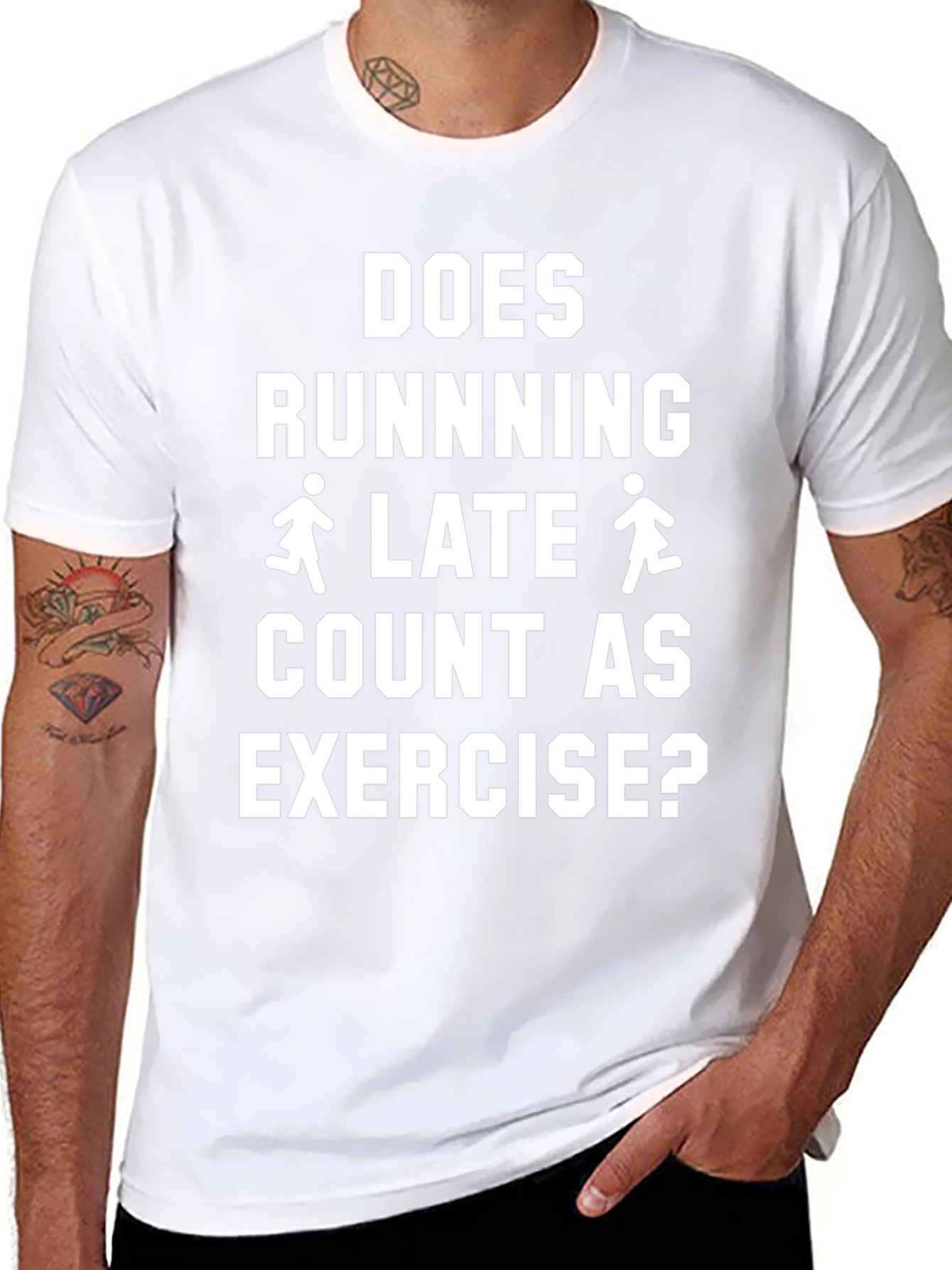 Running Late Exercise Graphic Tee