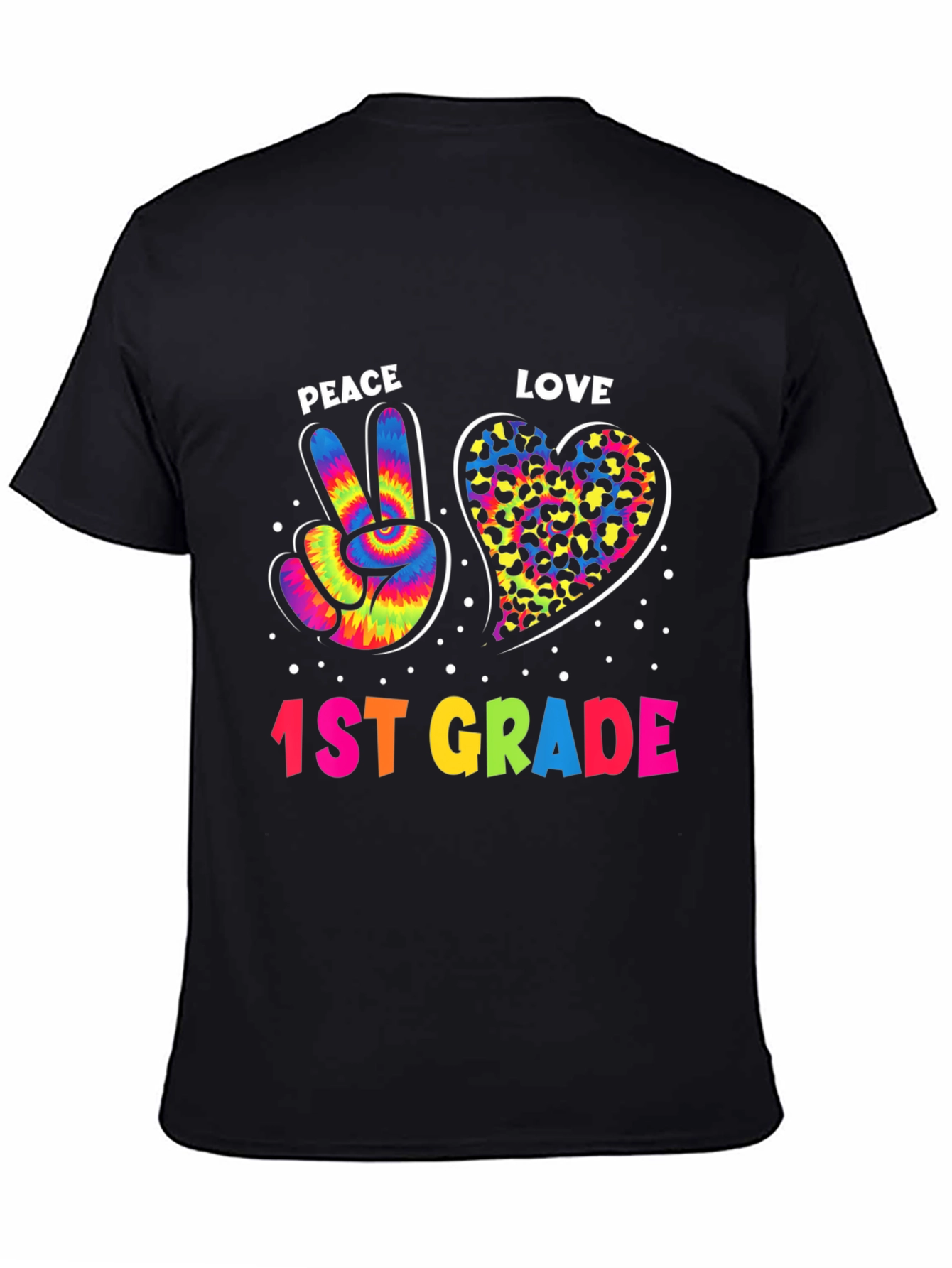 Peace Love 1st Grade T-Shirt