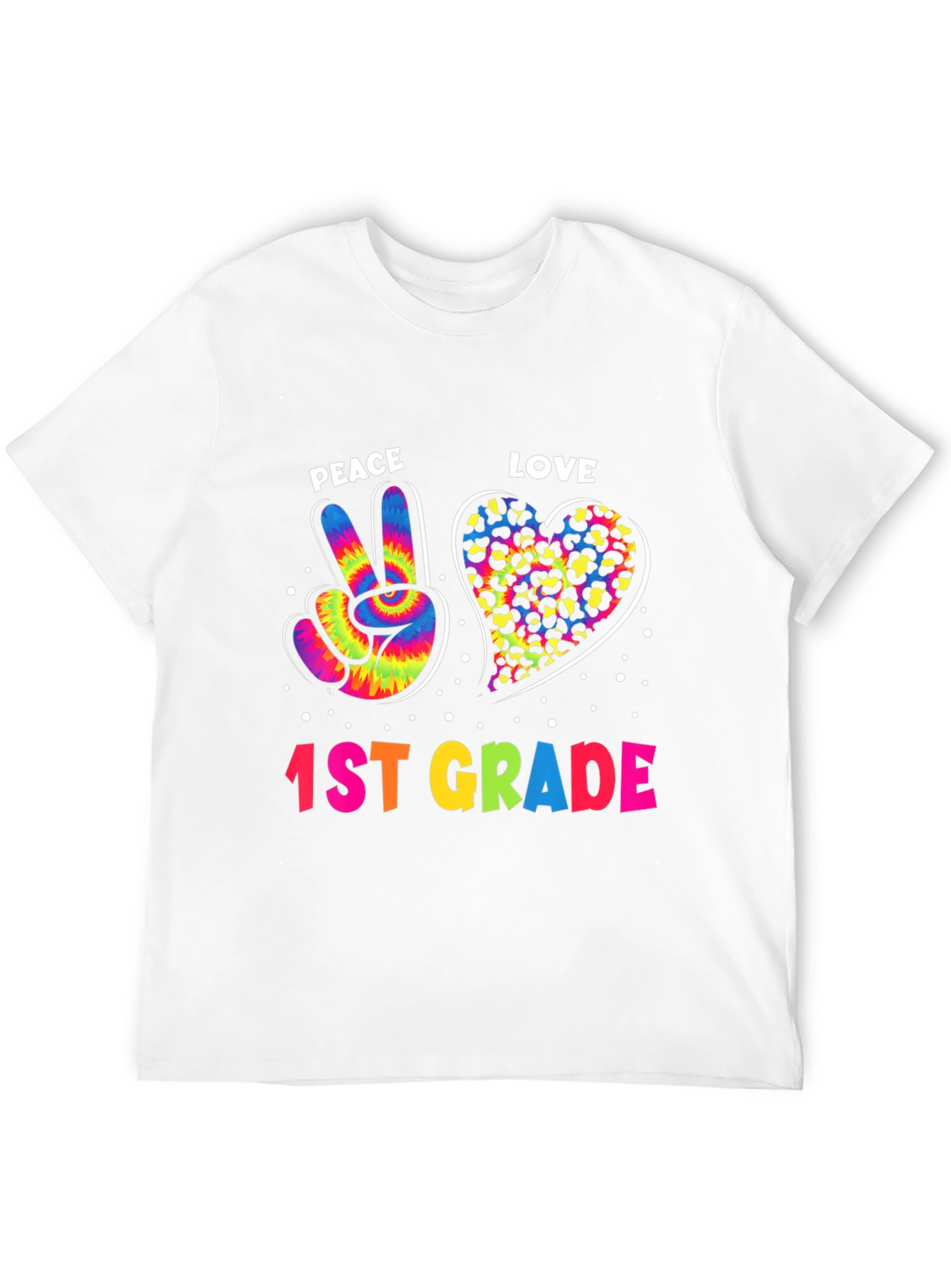Peace Love 1st Grade T-Shirt
