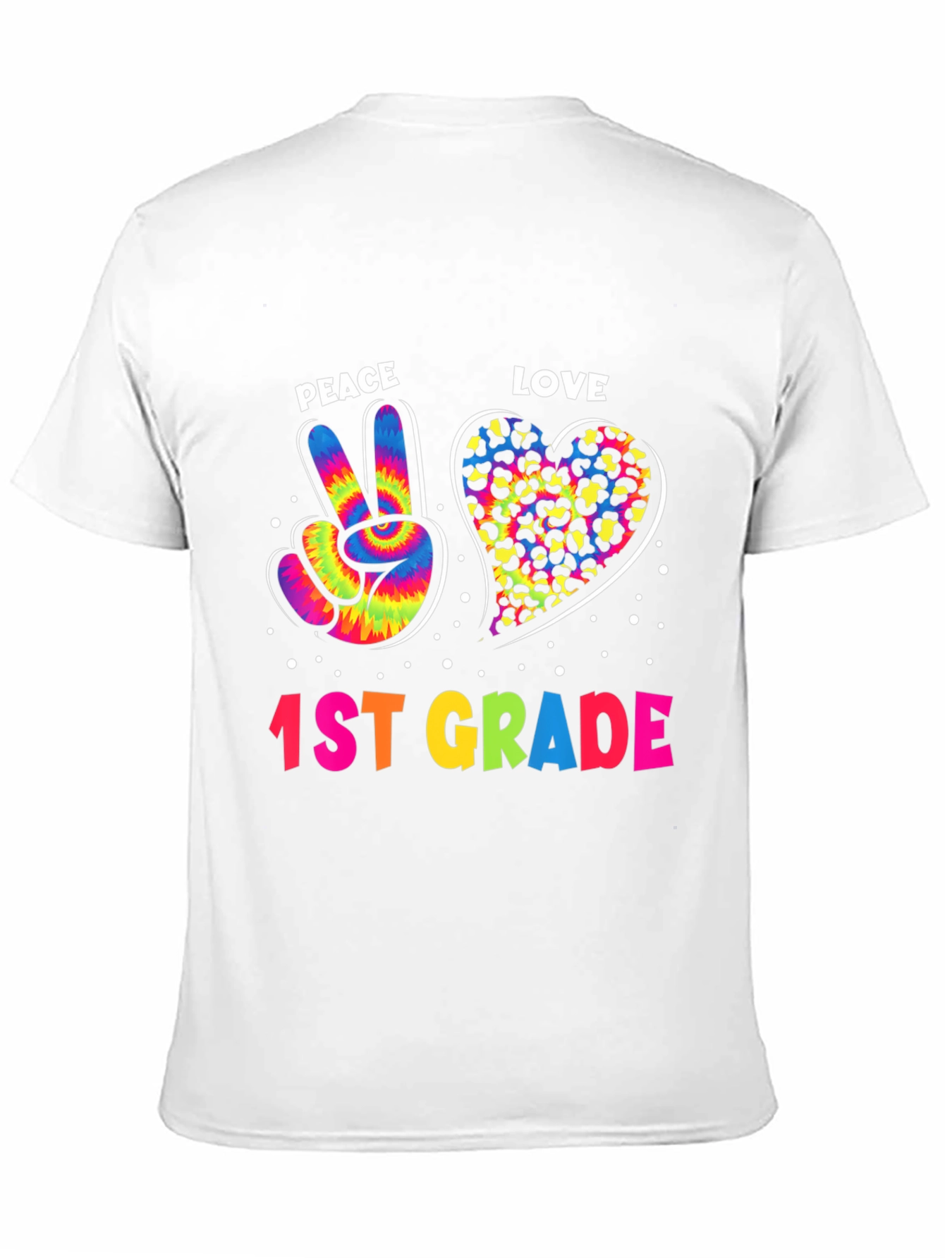 Peace Love 1st Grade T-Shirt