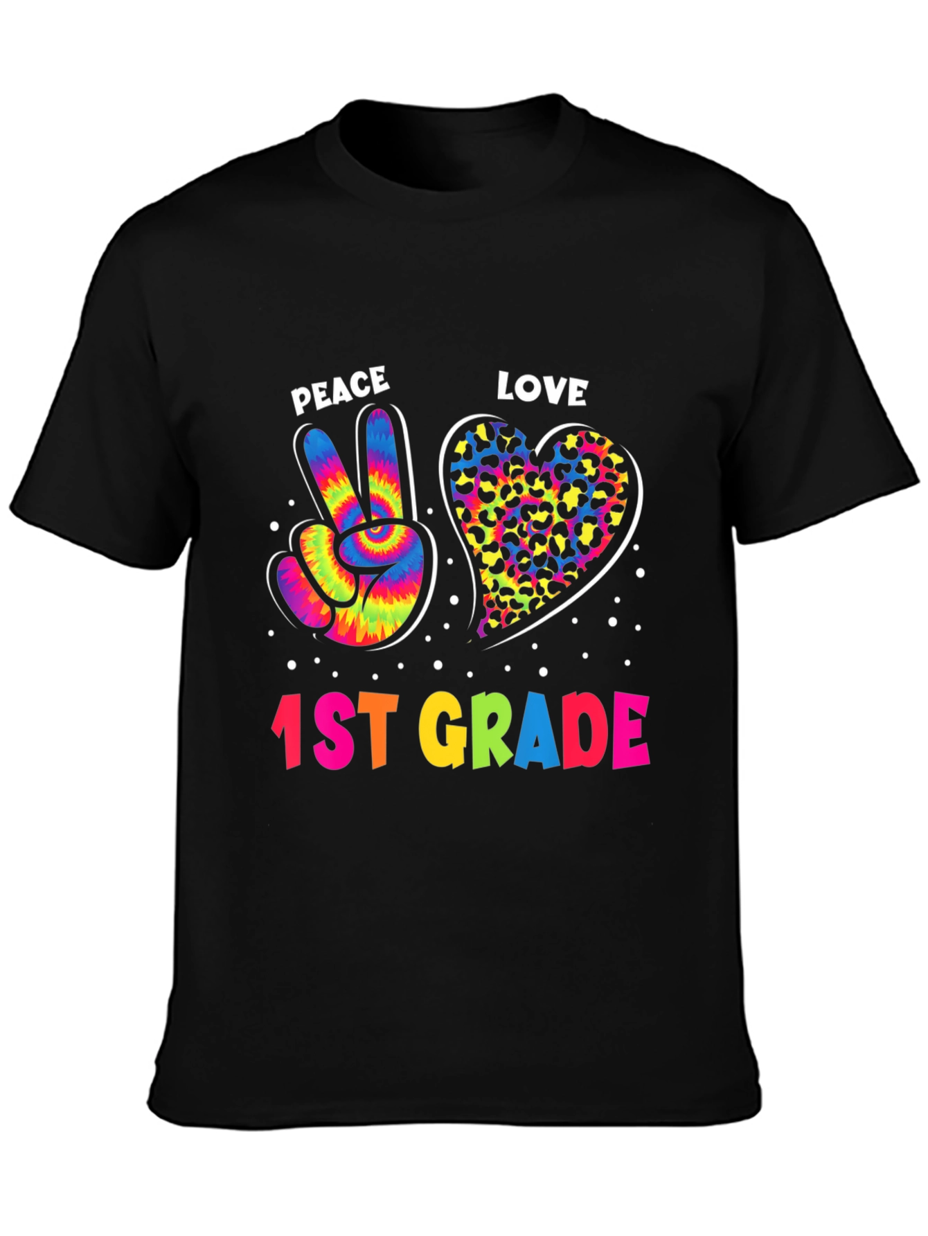 Peace Love 1st Grade T-Shirt