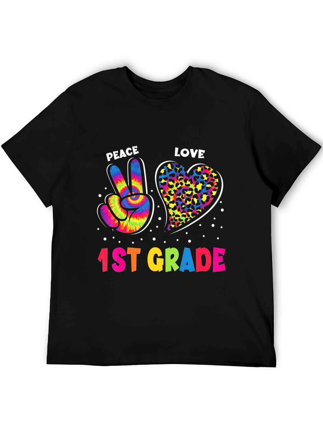 Peace Love 1st Grade T-Shirt