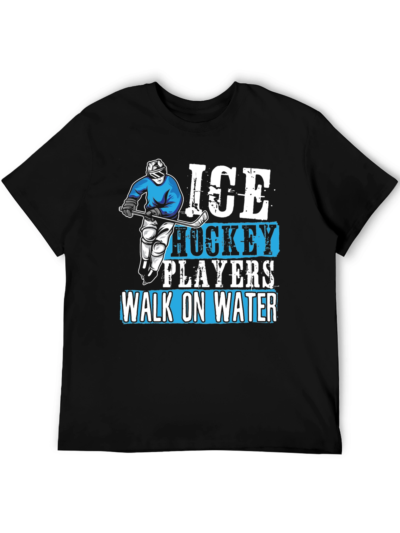 Ice Hockey Player Graphic T-Shirt - Walk On Water