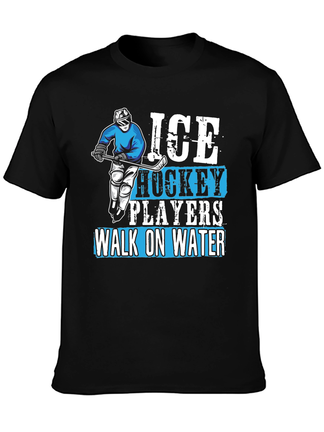 Ice Hockey Player Graphic T-Shirt - Walk On Water