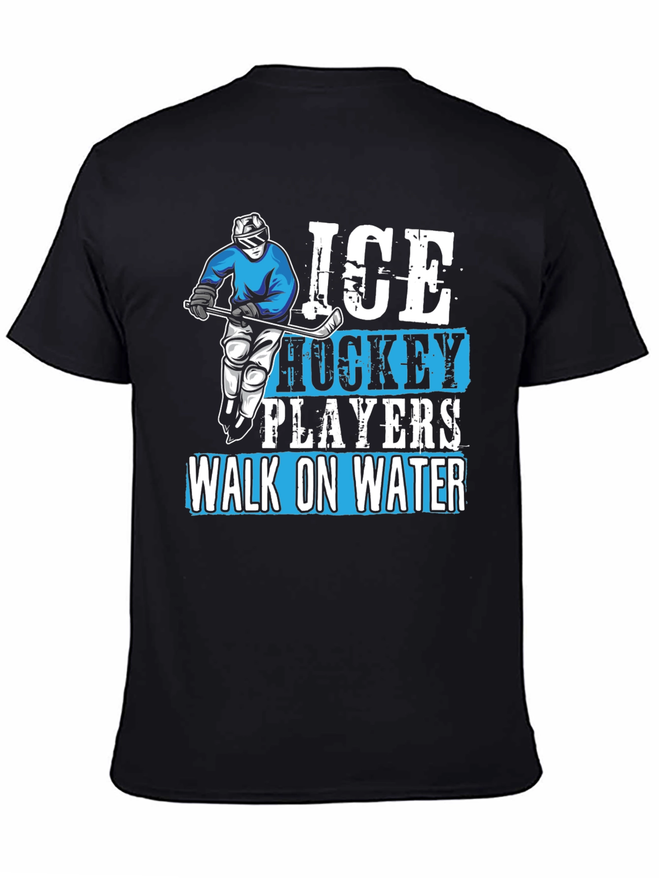 Ice Hockey Player Graphic T-Shirt - Walk On Water