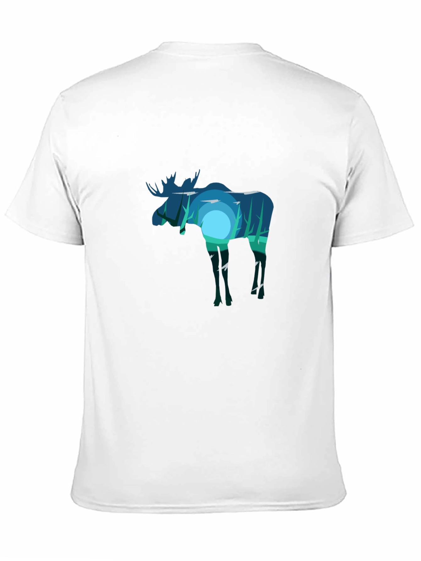 Moose Silhouette Graphic Tee - Nature Inspired Design