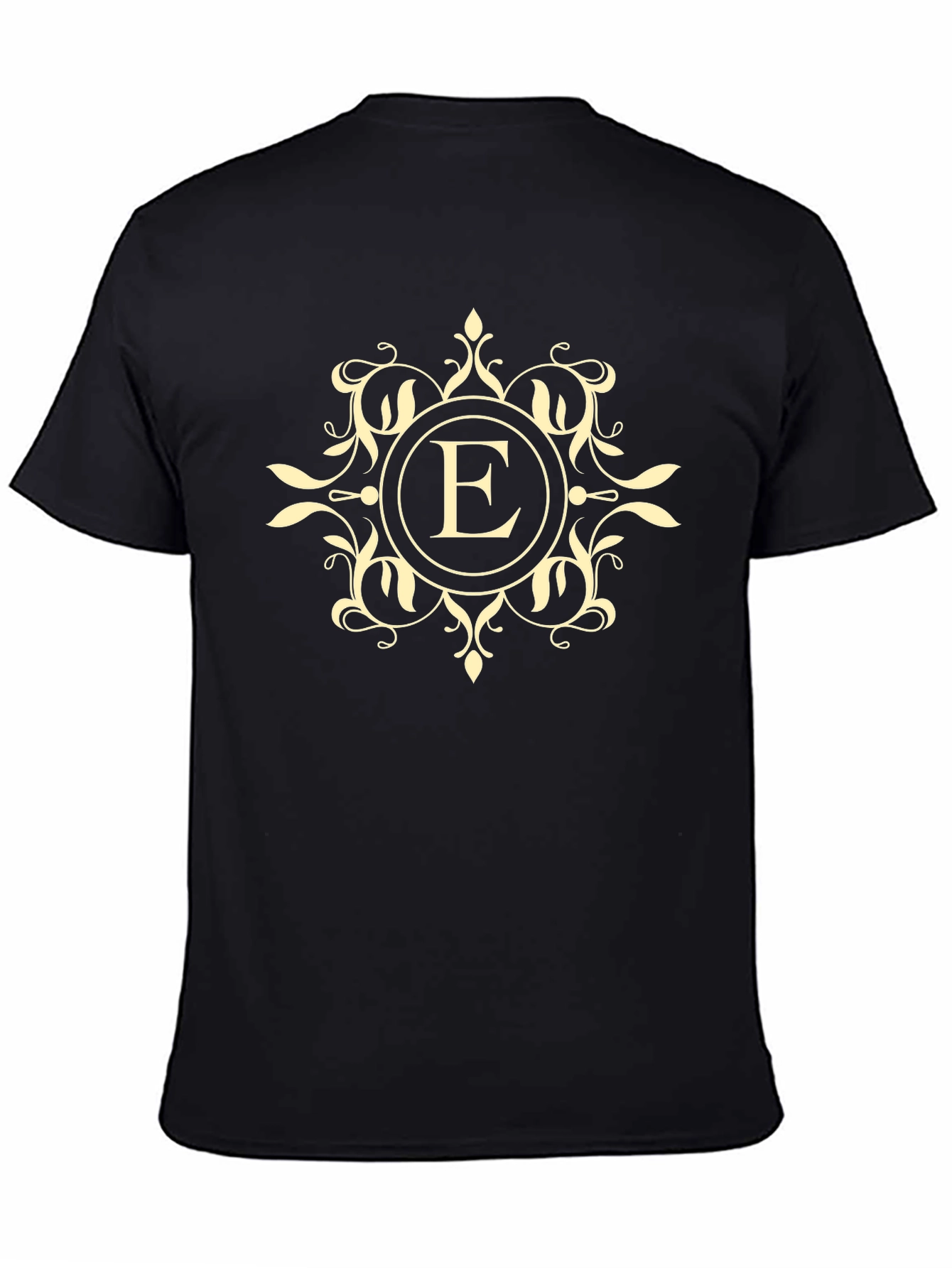 Elegant E Monogram Black T-Shirt