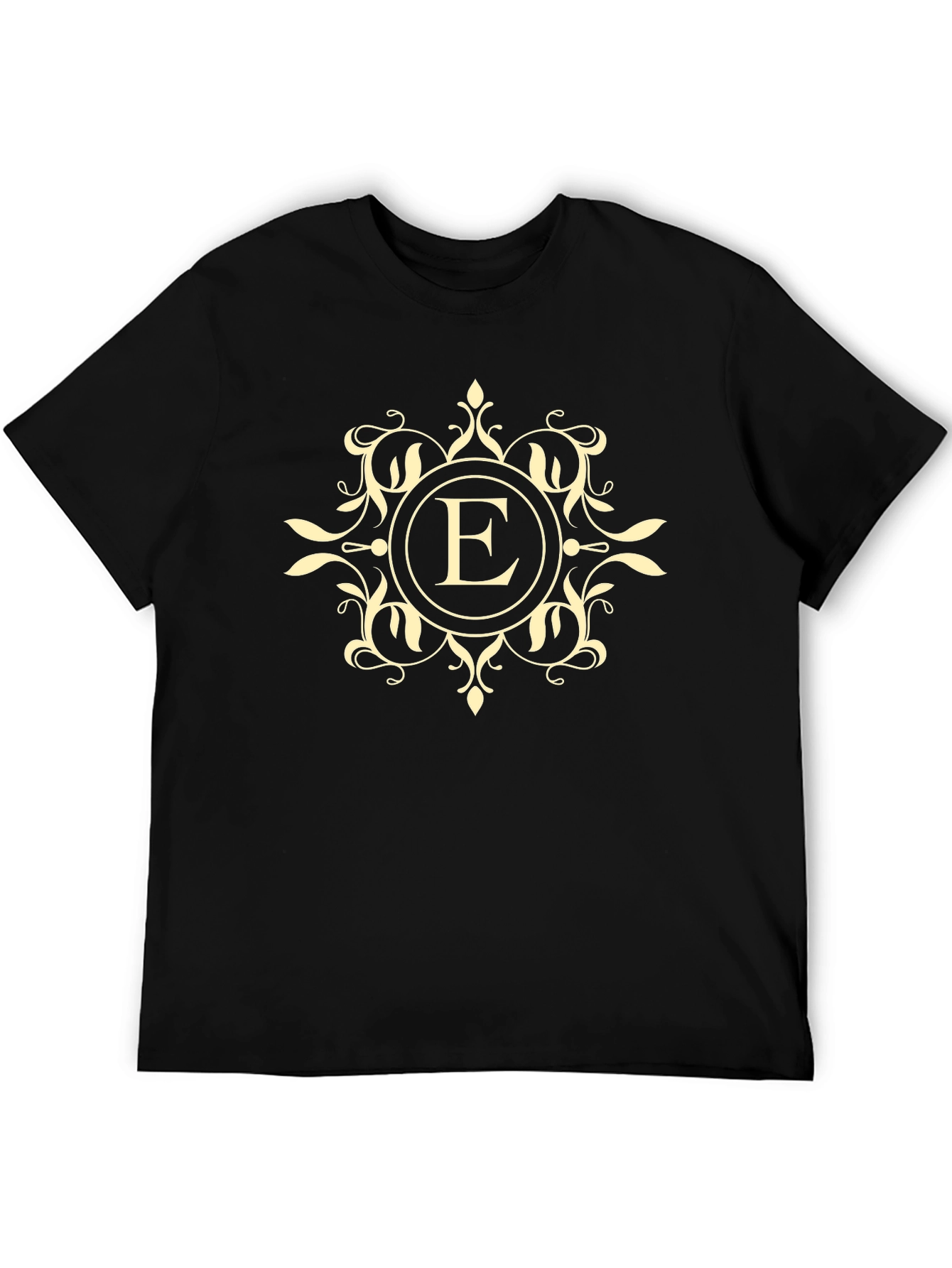 Elegant E Monogram Black T-Shirt