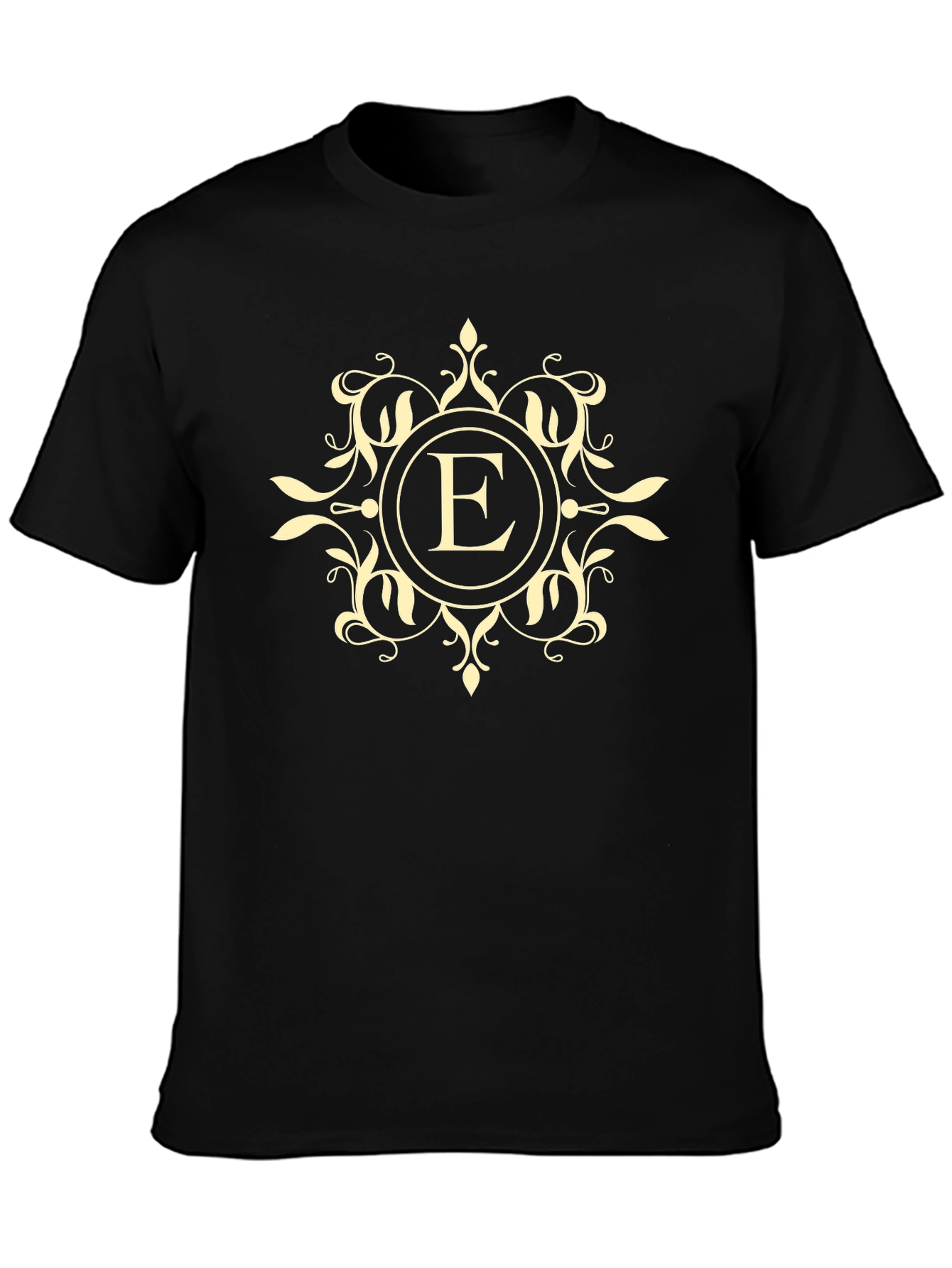 Elegant E Monogram Black T-Shirt