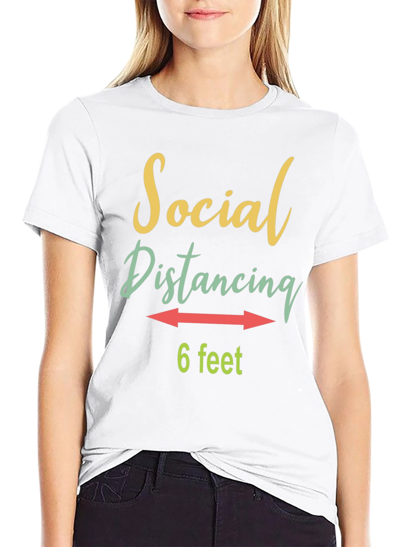 Social Distancing T-Shirt - 6 Feet
